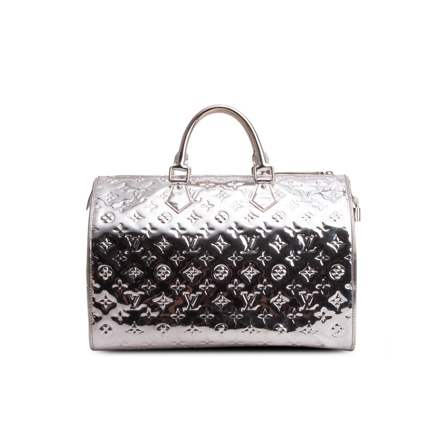 Louis Vuitton Silver Monogram Miroir Speedy 35