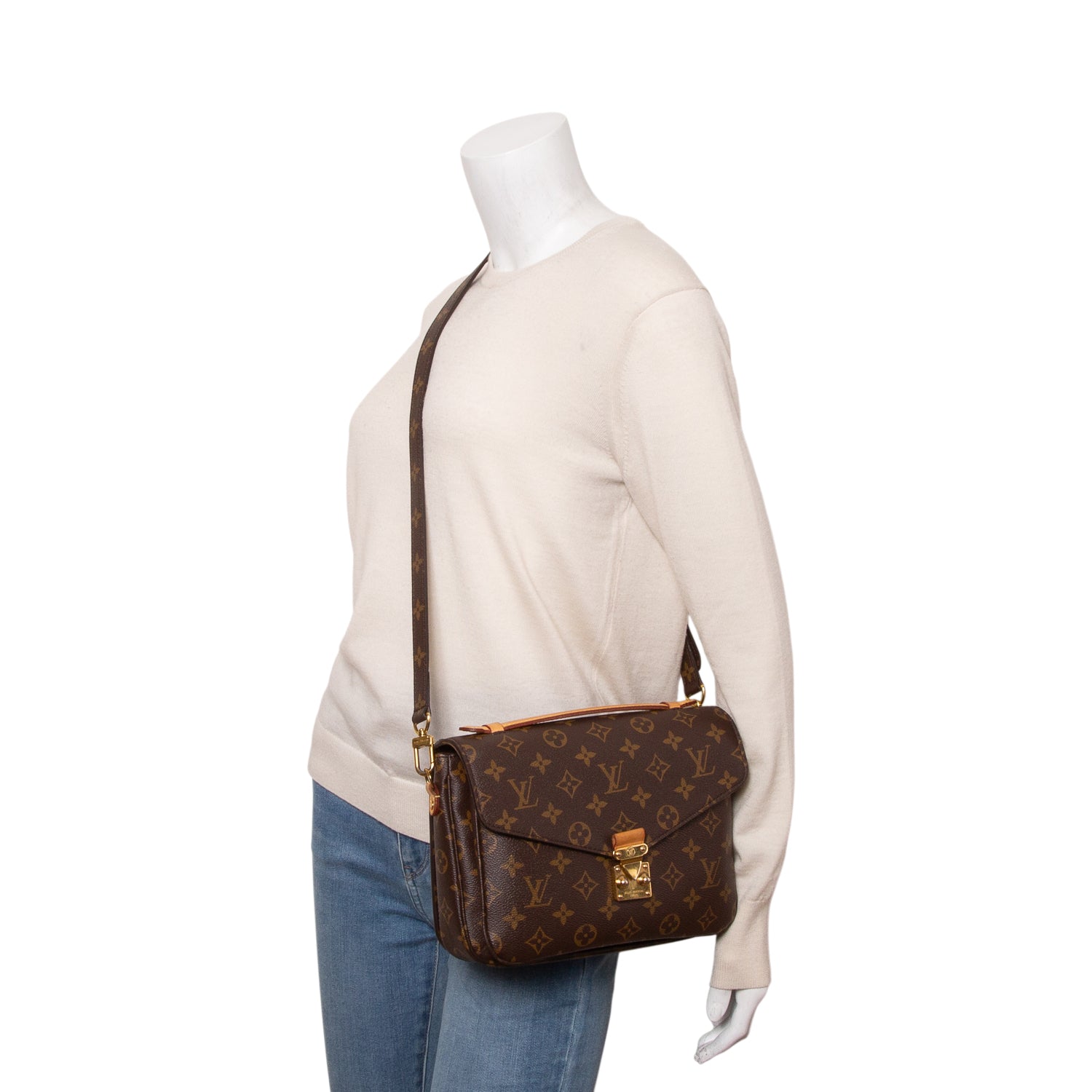 Louis Vuitton 2021 Monogram Pochette Metis w/ Box, Strap & Receipt