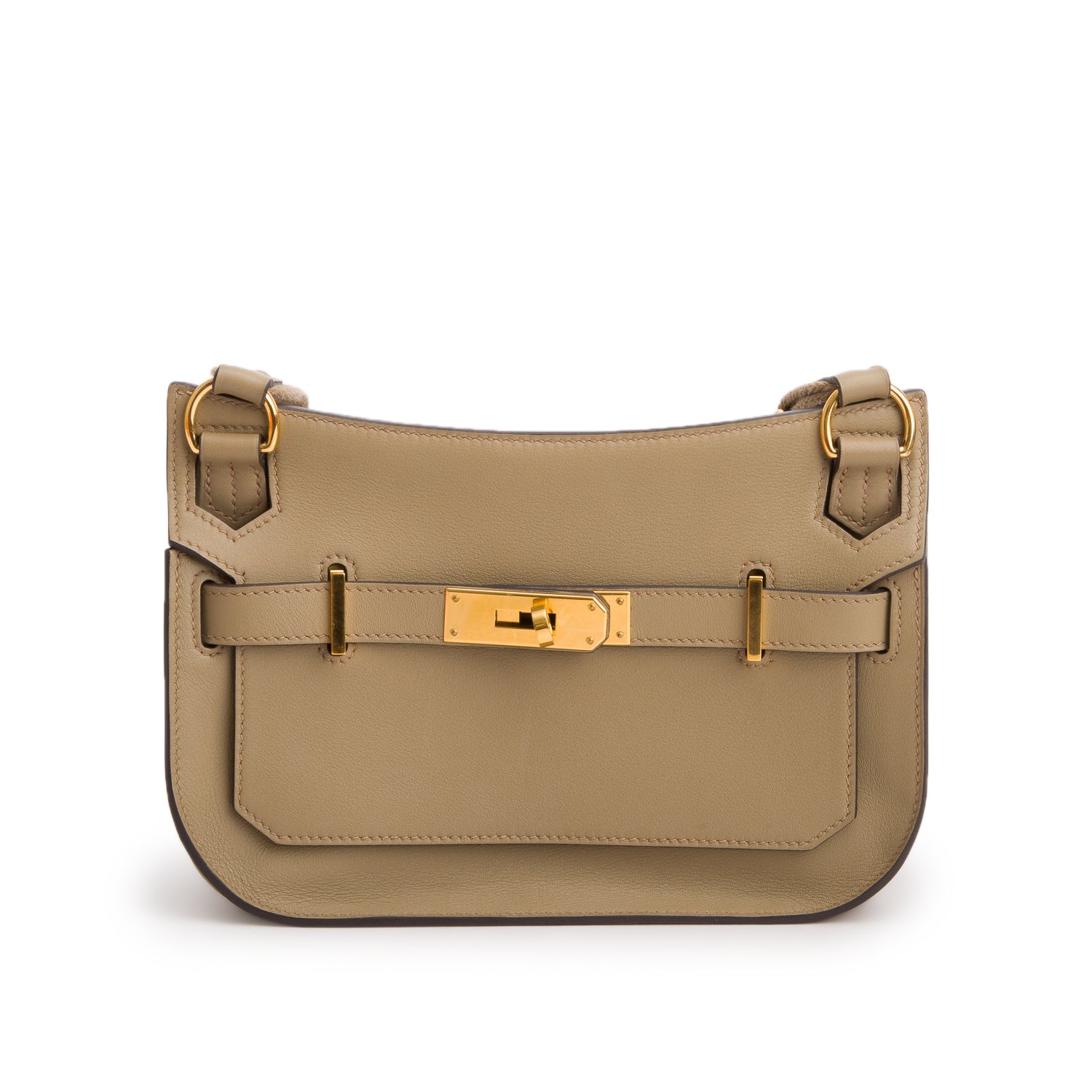 Hermes 2024 Beige Marfa Veau Swift Mini Jypsiere w/ Box & Receipt