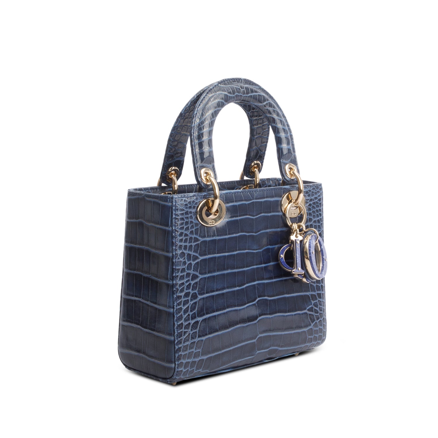 Christian Dior 2023 Alligator Small Lady Dior w/ Strap & Receipt