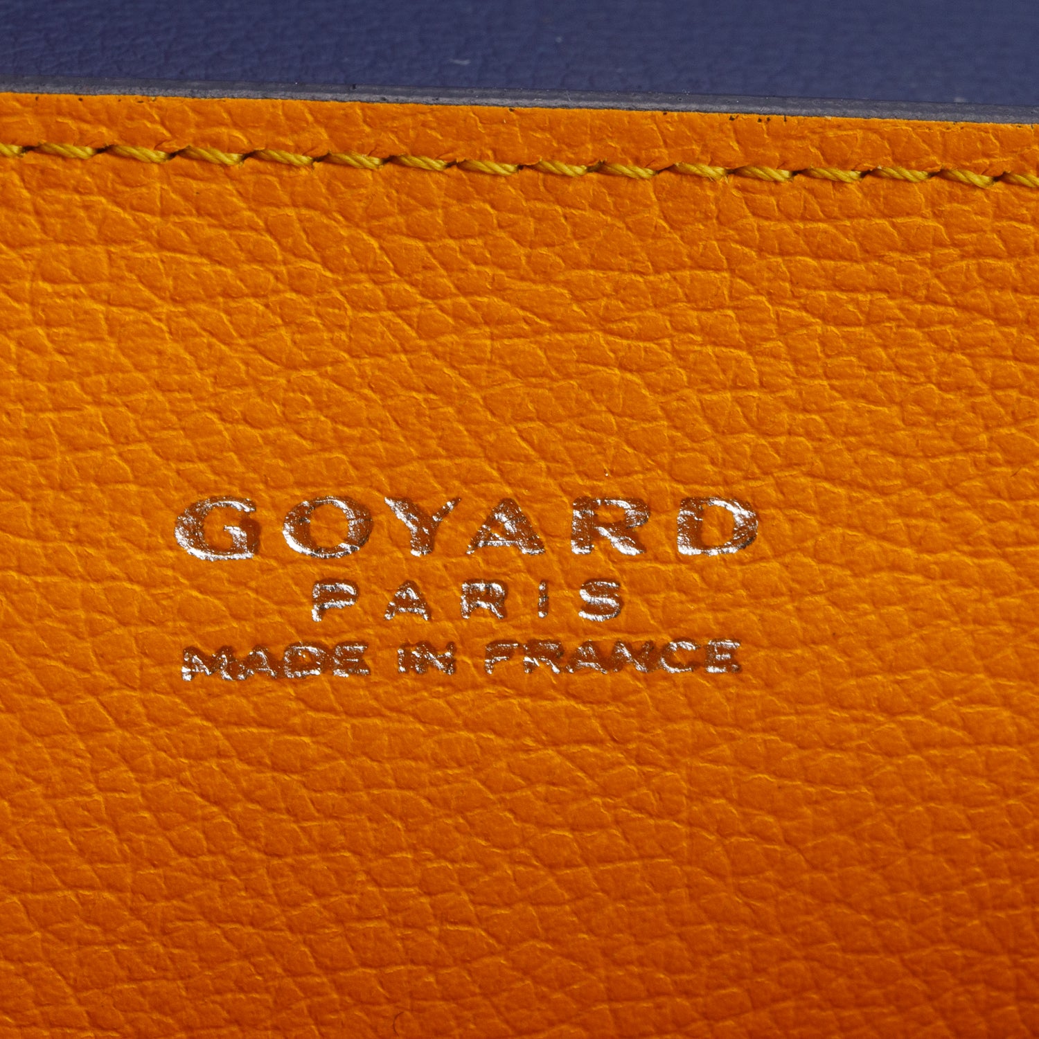 Goyard Navy Leather & Goyardine Canvas Saigon Souple Mini Bag w/ Strap