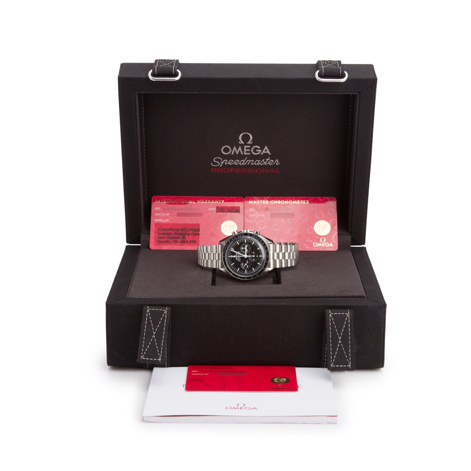 Omega 2025 Stainless Steel Speedmaster Moonwatch Professional 42 MM Manual Watch w/ Box & Papers