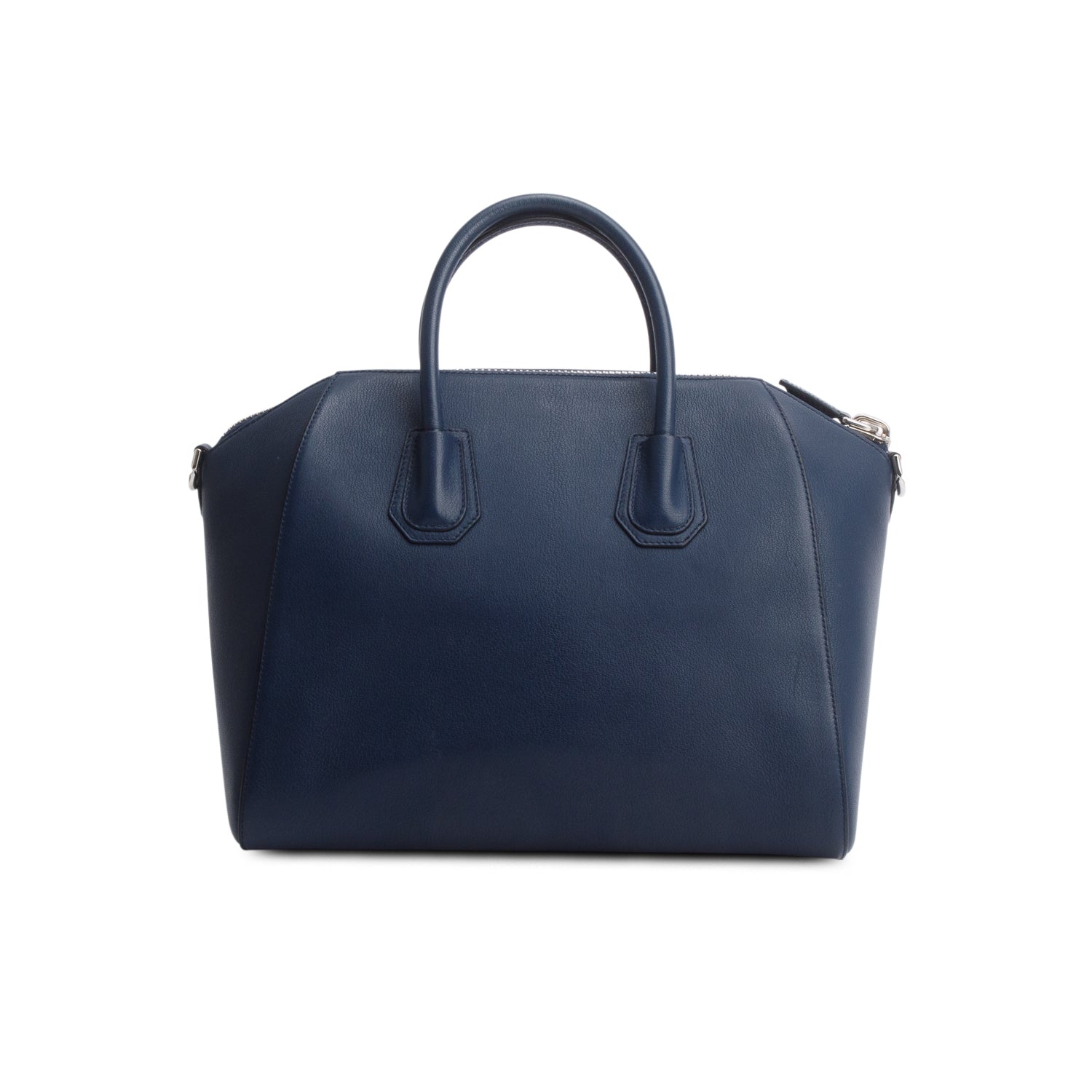 Givenchy Navy Sugar Goatskin Leather Medium Antigona w/ Strap