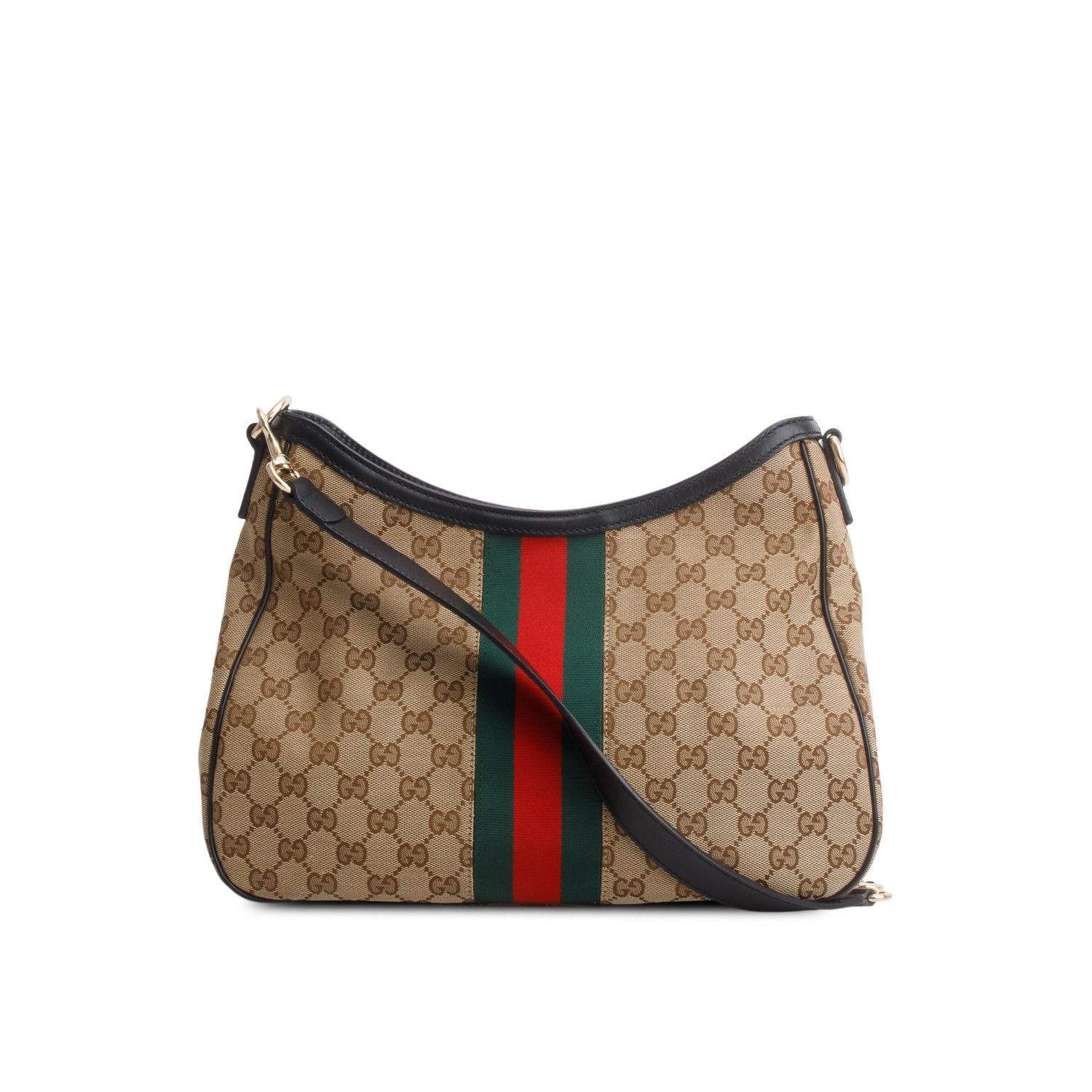 Gucci GG Supreme Web Sherry Medium Shoulder Bag