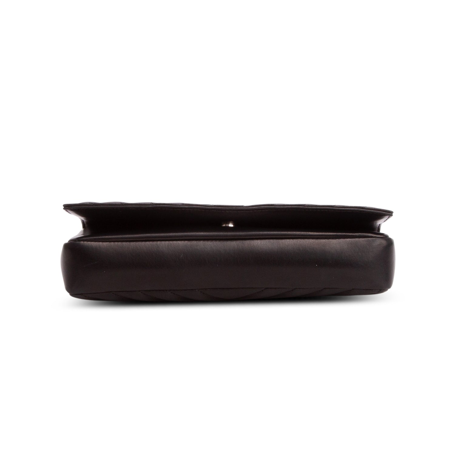 Saint Laurent 2022 Black Lambskin Matelasse Kate 99 Clutch w/ Box & Strap