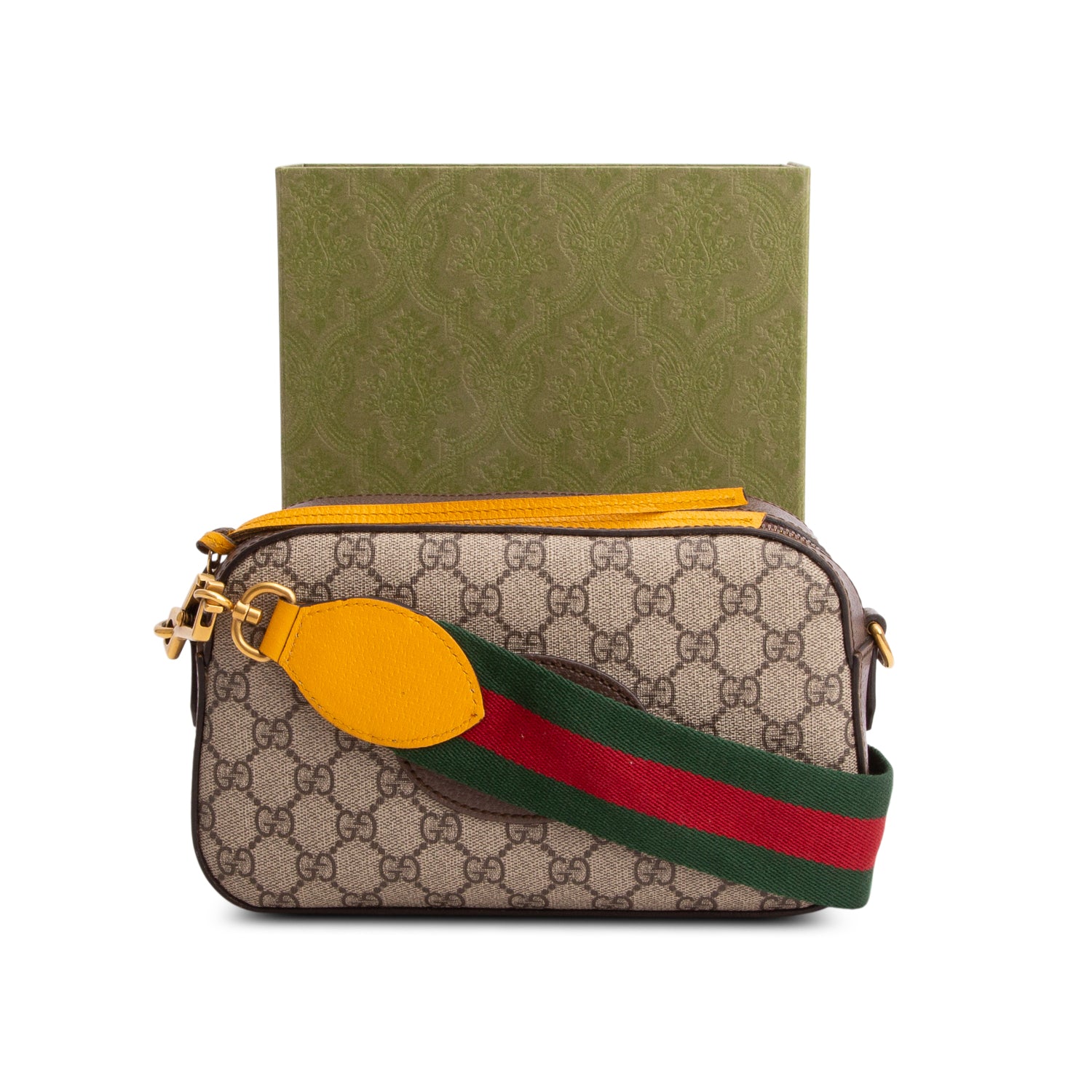 Gucci Neo Vintage GG Supreme Shoulder Bag w/ Box & Strap