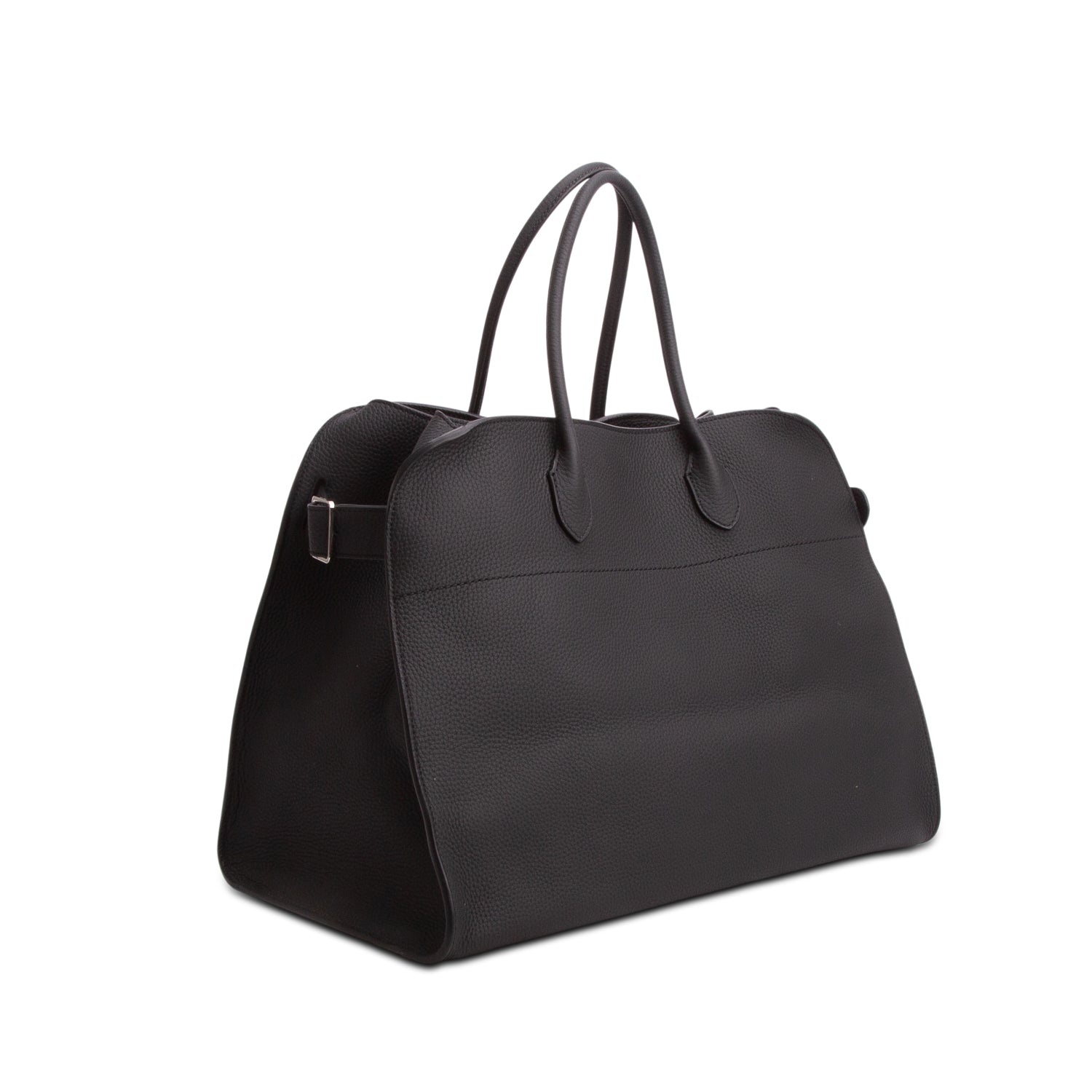 The Row Black Grained Calfskin Soft Margaux 17
