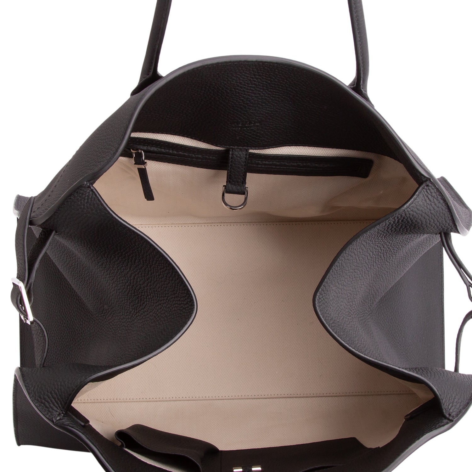 The Row Black Grained Calfskin Soft Margaux 17