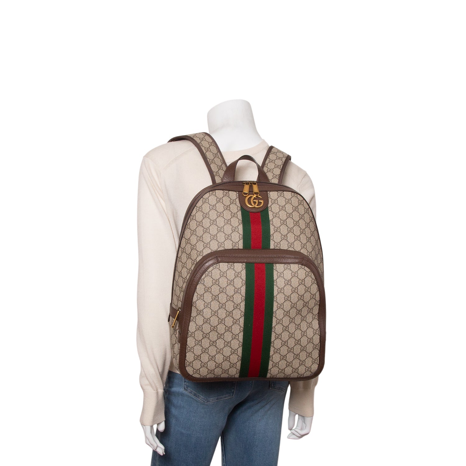 Gucci GG Supreme Monogram Medium Ophidia Day Backpack