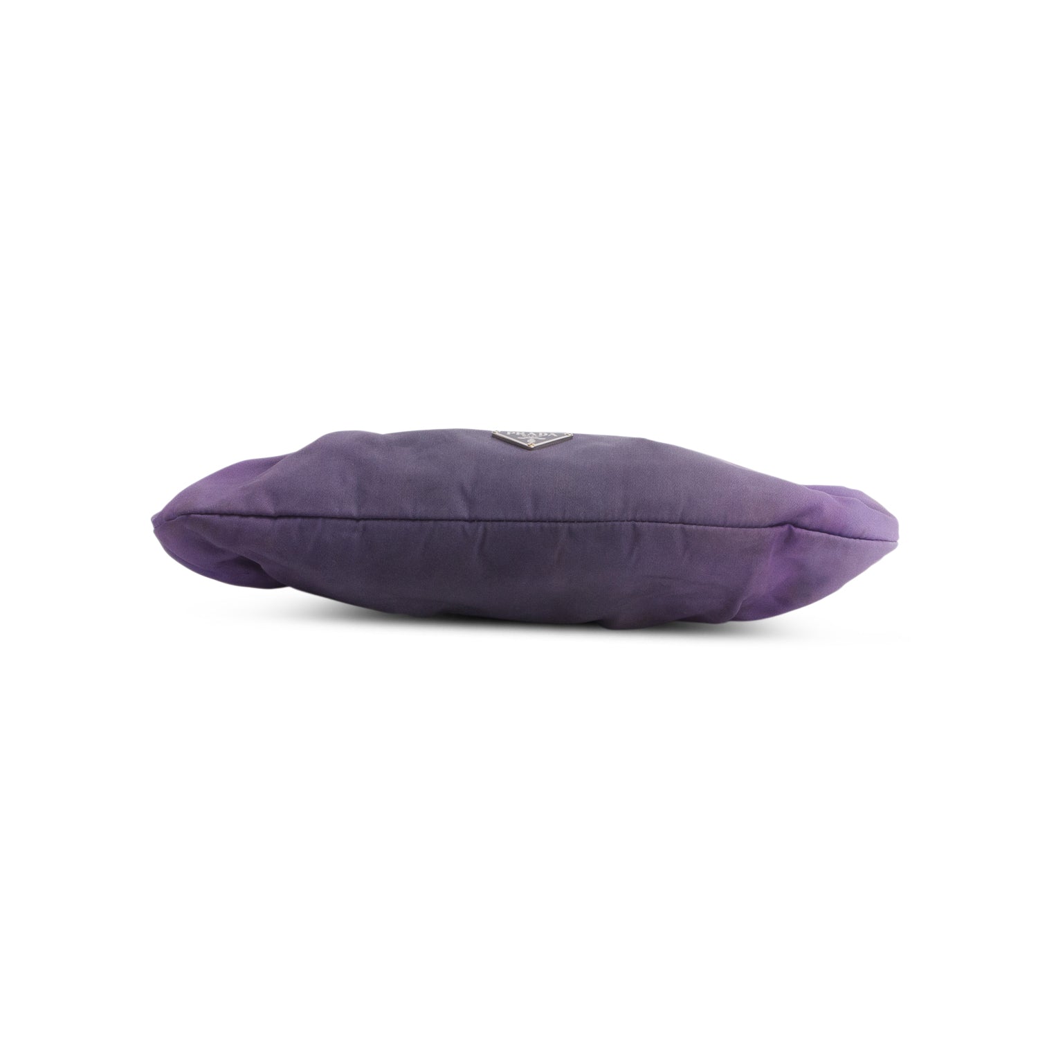 Prada Purple Nylon Lizard Trim Skipper Shoulder Bag