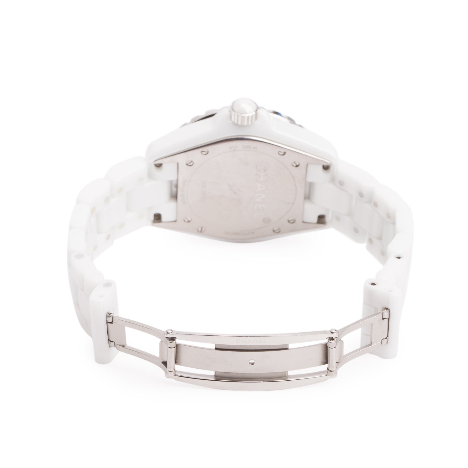 Chanel White Ceramic J12 Caliber 12.1 38 MM Automatic Watch H5700
