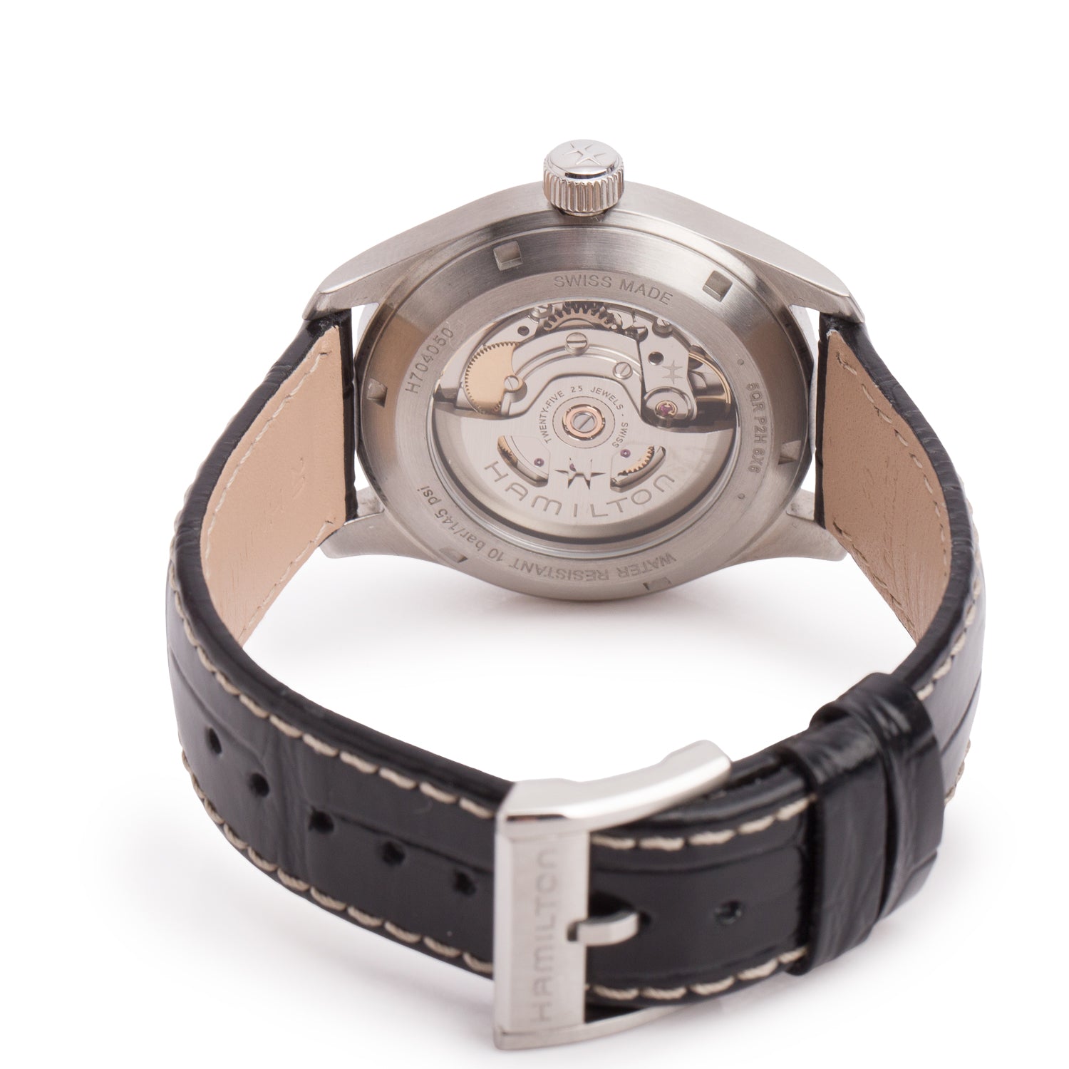 Hamilton 2025 Steel Khaki Field Murph 38 MM Automatic Watch White Dial H704050 w/ Box & Papers