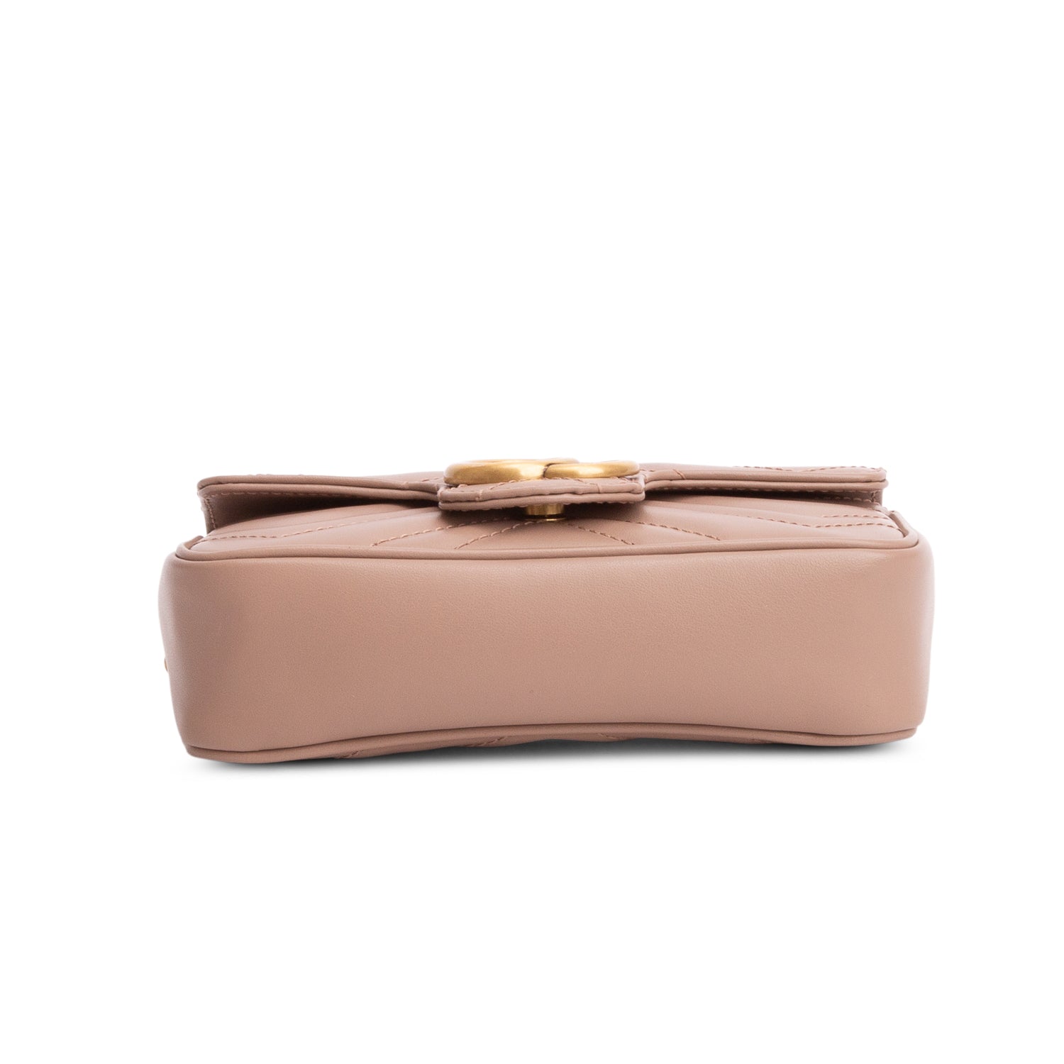 Gucci Pink GG Marmont Matelasse Leather Super Mini Bag w/ Box