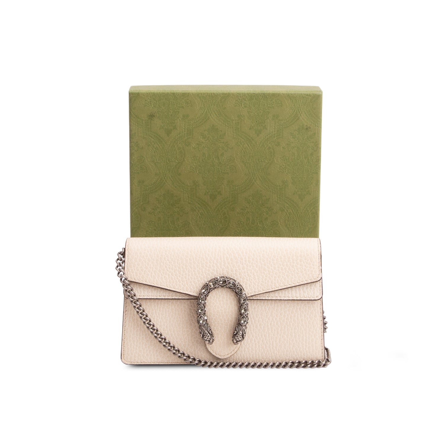Gucci Cream Calfskin Super Mini Dionysus Shoulder Bag w/ Box