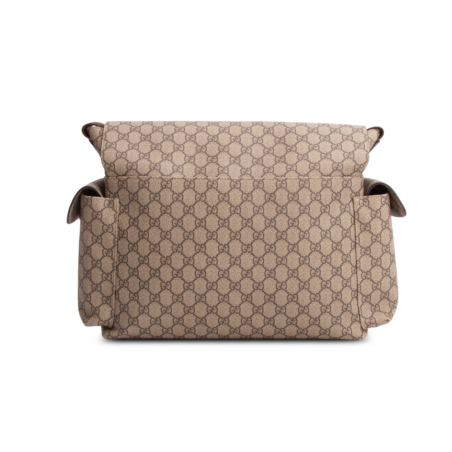 Gucci Beige GG Supreme Monogram Large Diaper Bag