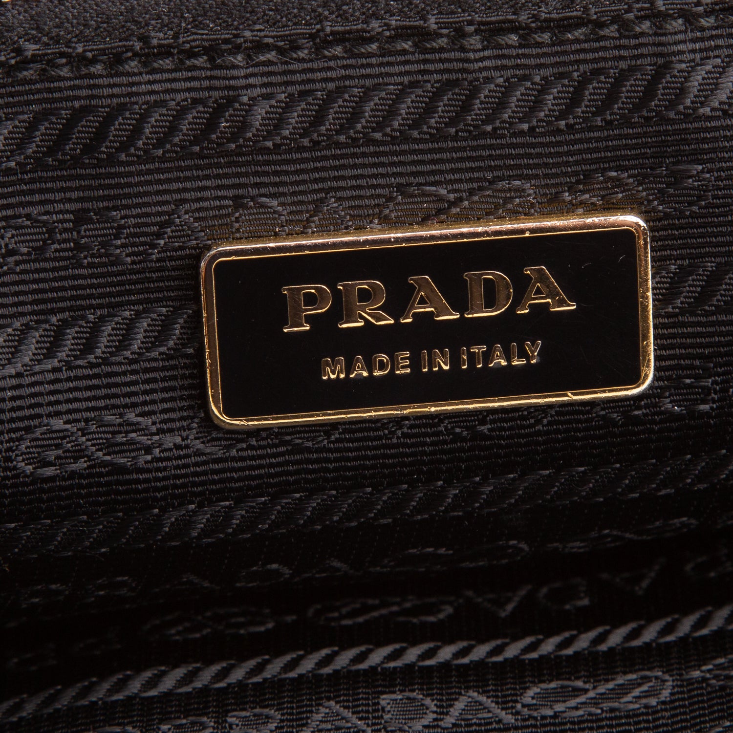 Prada Black Nappa Gaufre Dressy Frame Tote