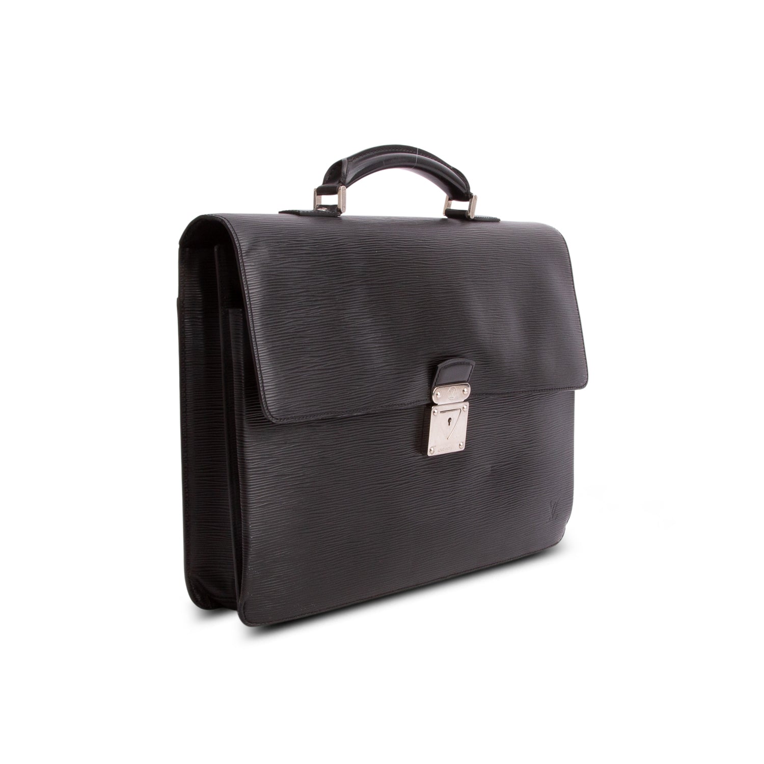 Louis Vuitton Black Epi Leather Robusto 2 Compartment Briefcase