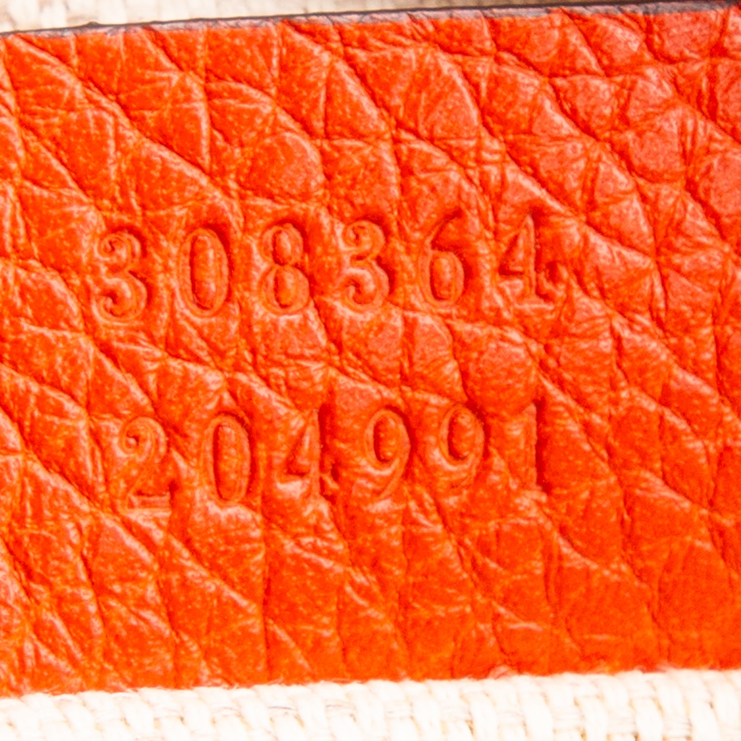 Gucci Orange Pebbled Calfskin Leather Small Soho Disco Bag