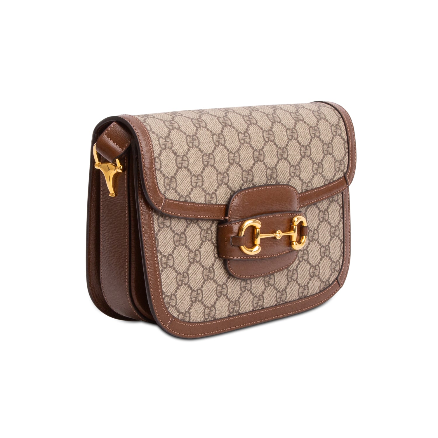 Gucci GG Supreme Monogram Duomo Lux Horsebit 1955 Medium Shoulder Bag