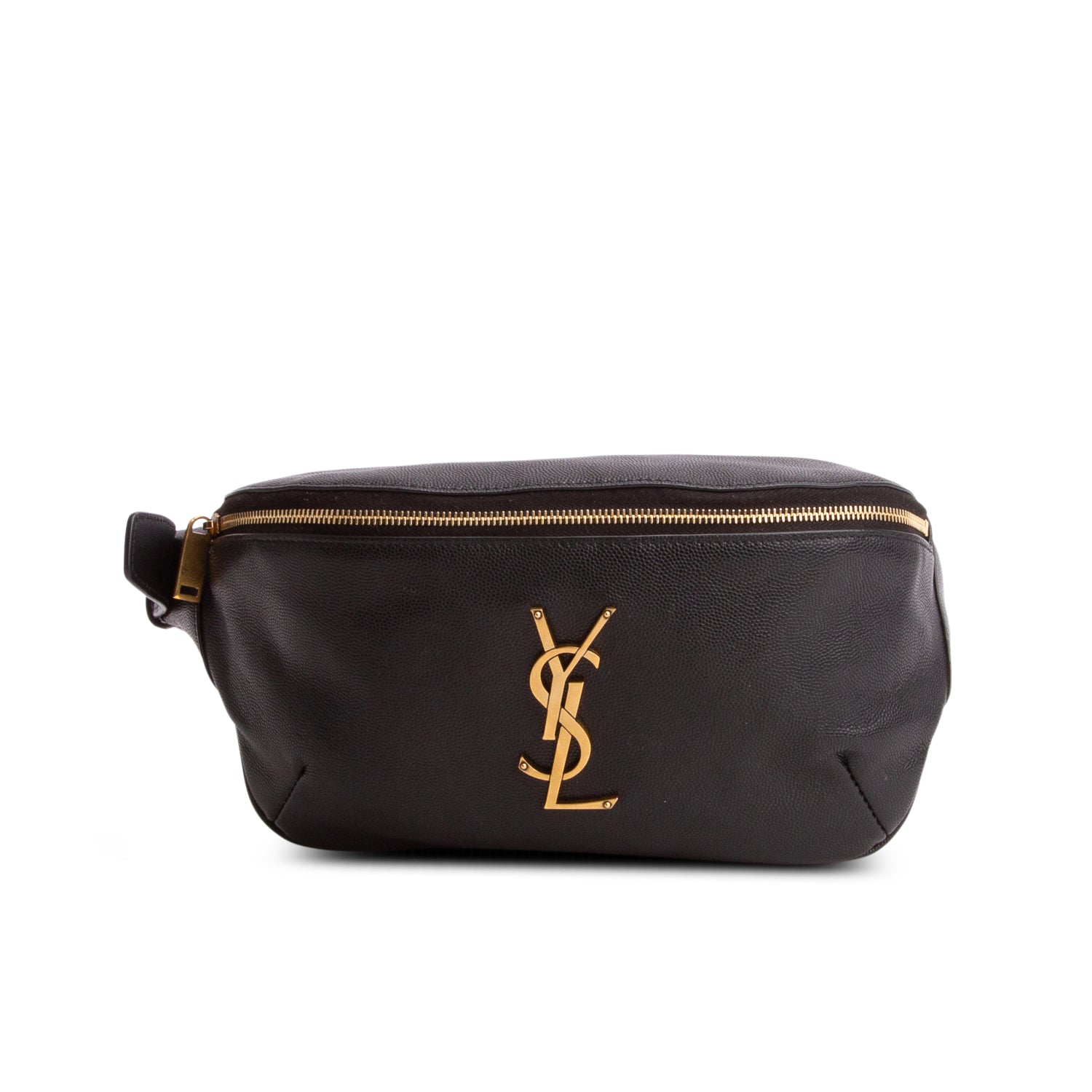 Saint Laurent 2022 Black Calfskin Cassandre Classic Belt Bag