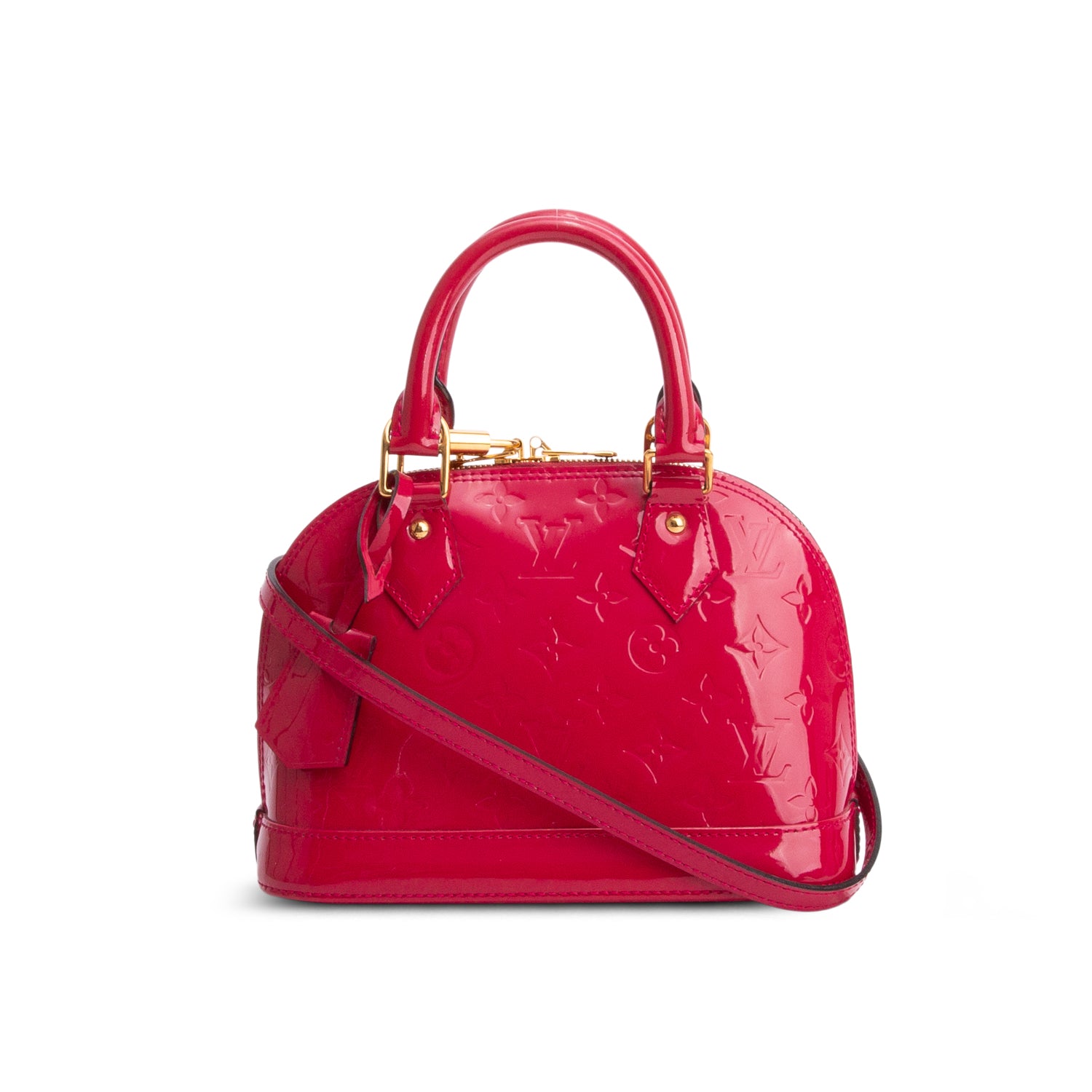 Louis Vuitton Pink Vernis Alma BB w/ Strap