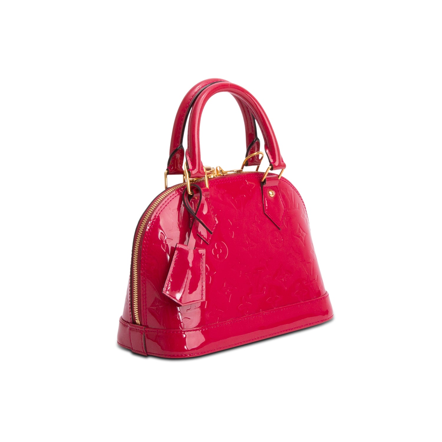 Louis Vuitton Pink Vernis Alma BB w/ Strap