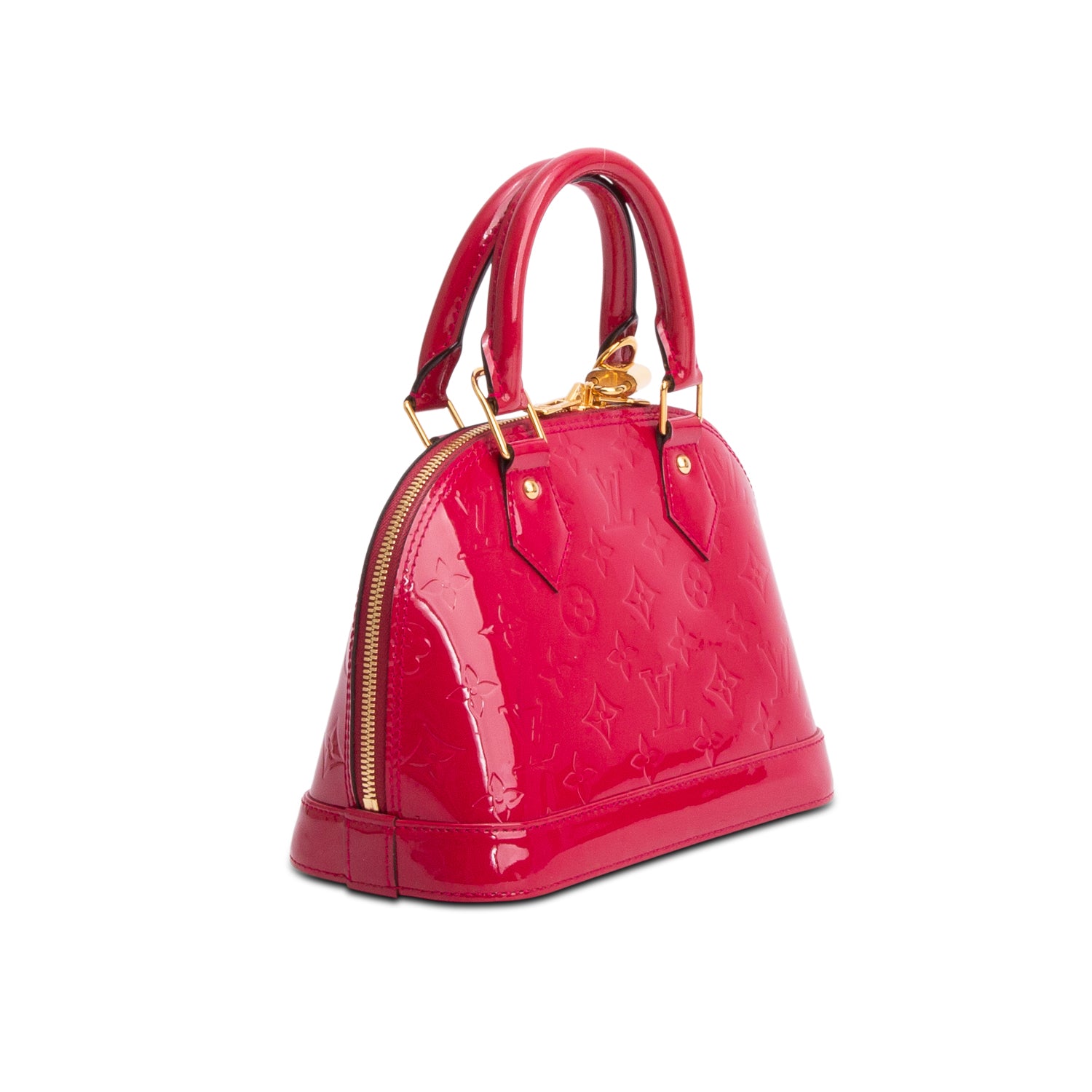 Louis Vuitton Pink Vernis Alma BB w/ Strap