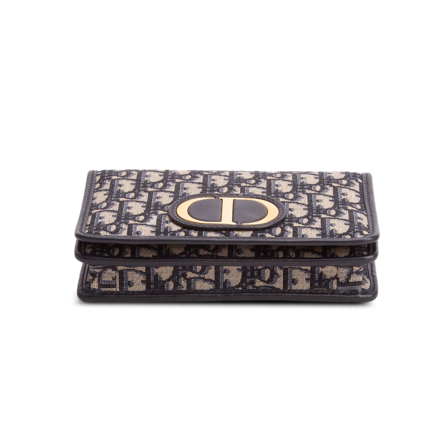 Christian Dior 2021 Blue Oblique 30 Montaigne 2-In-1 Pouch w/ Straps