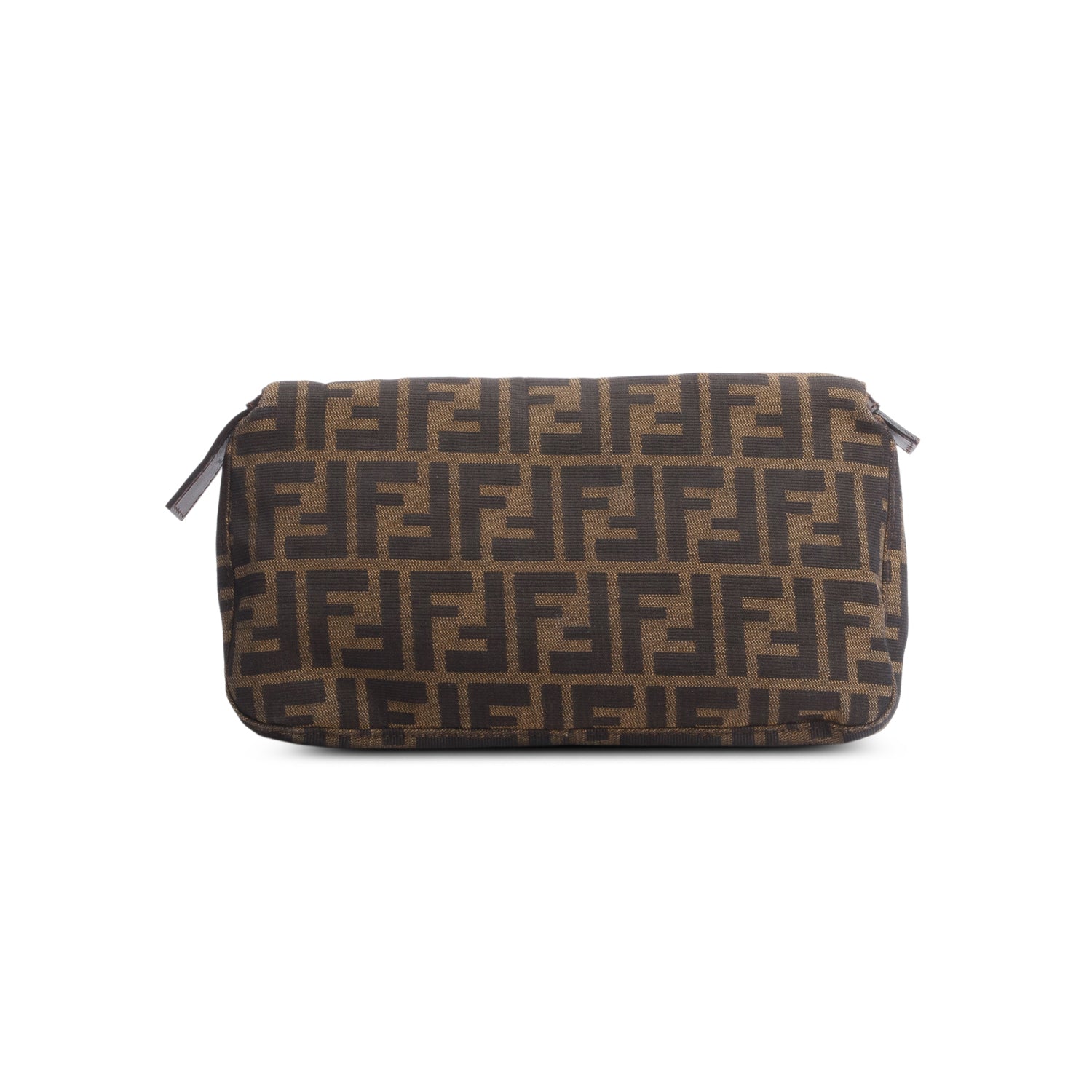 Fendi Brown FF Zucca Canvas Baguette Shoulder Bag