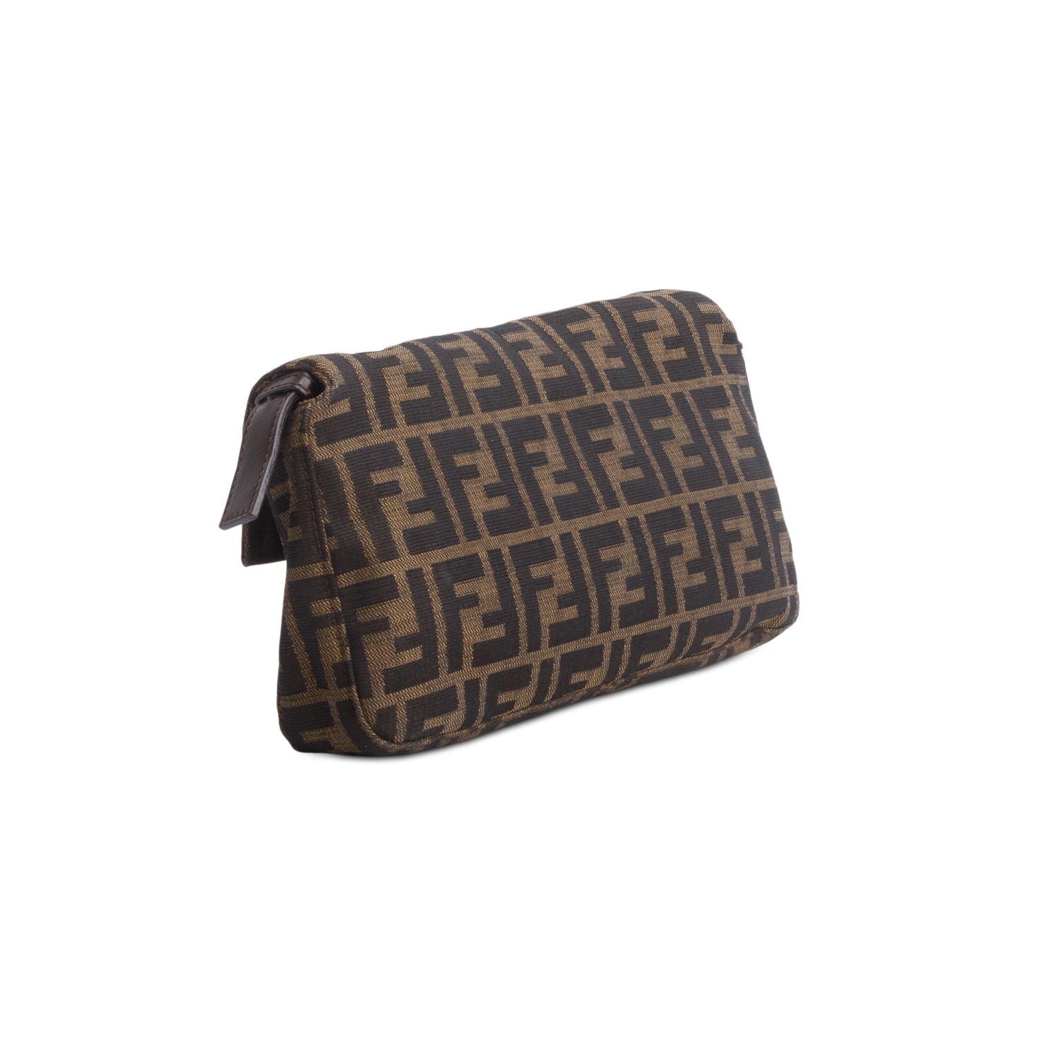 Fendi Brown FF Zucca Canvas Baguette Shoulder Bag