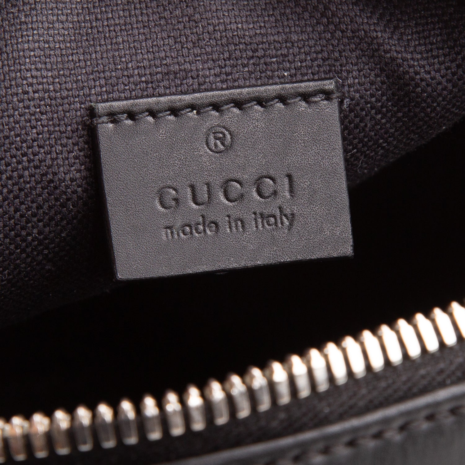 Gucci Black GG Supreme Monogram Appia Calfskin Web Small Camera Messenger Bag