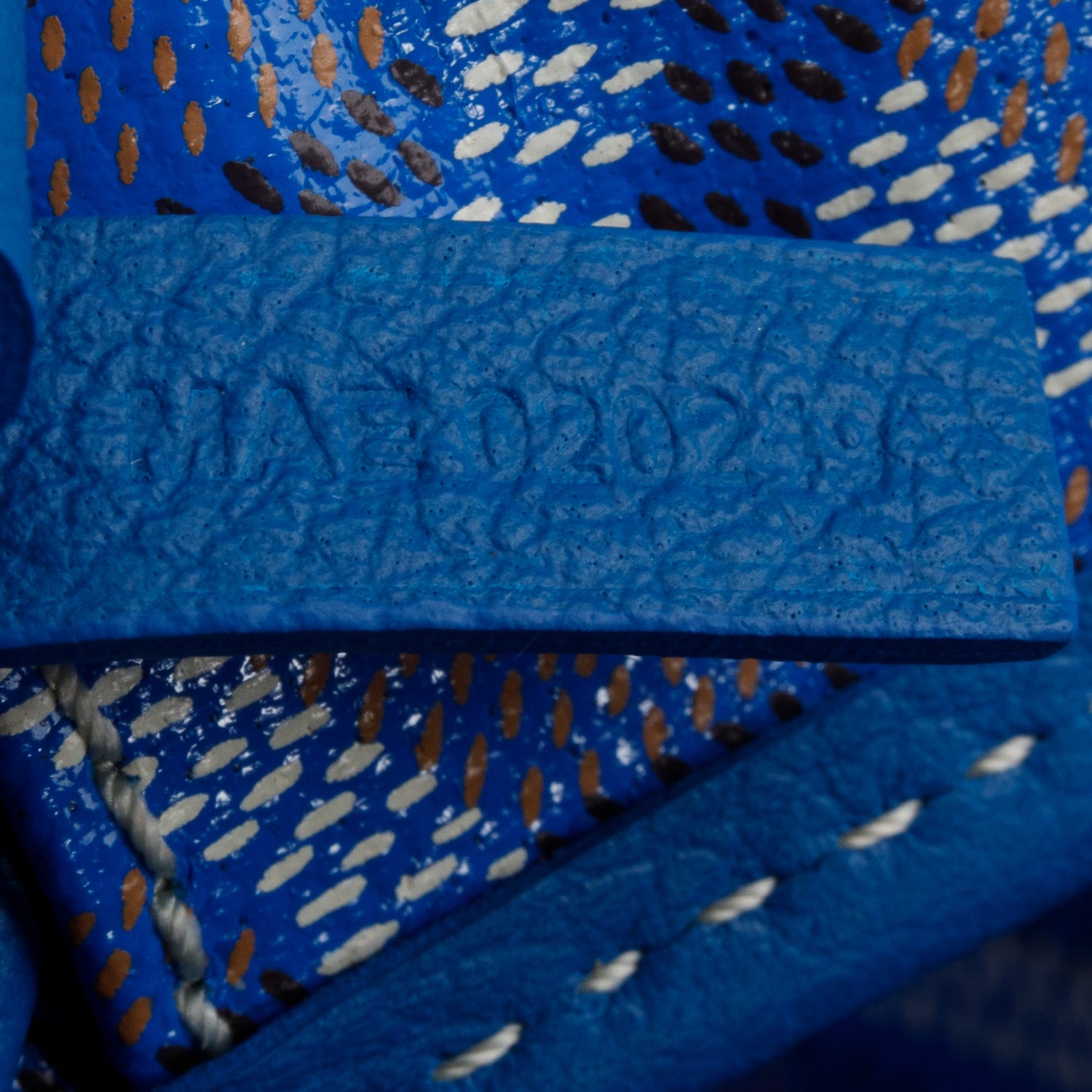 Goyard 2024 Blue Goyardine Saint Louis PM w/ Pouch
