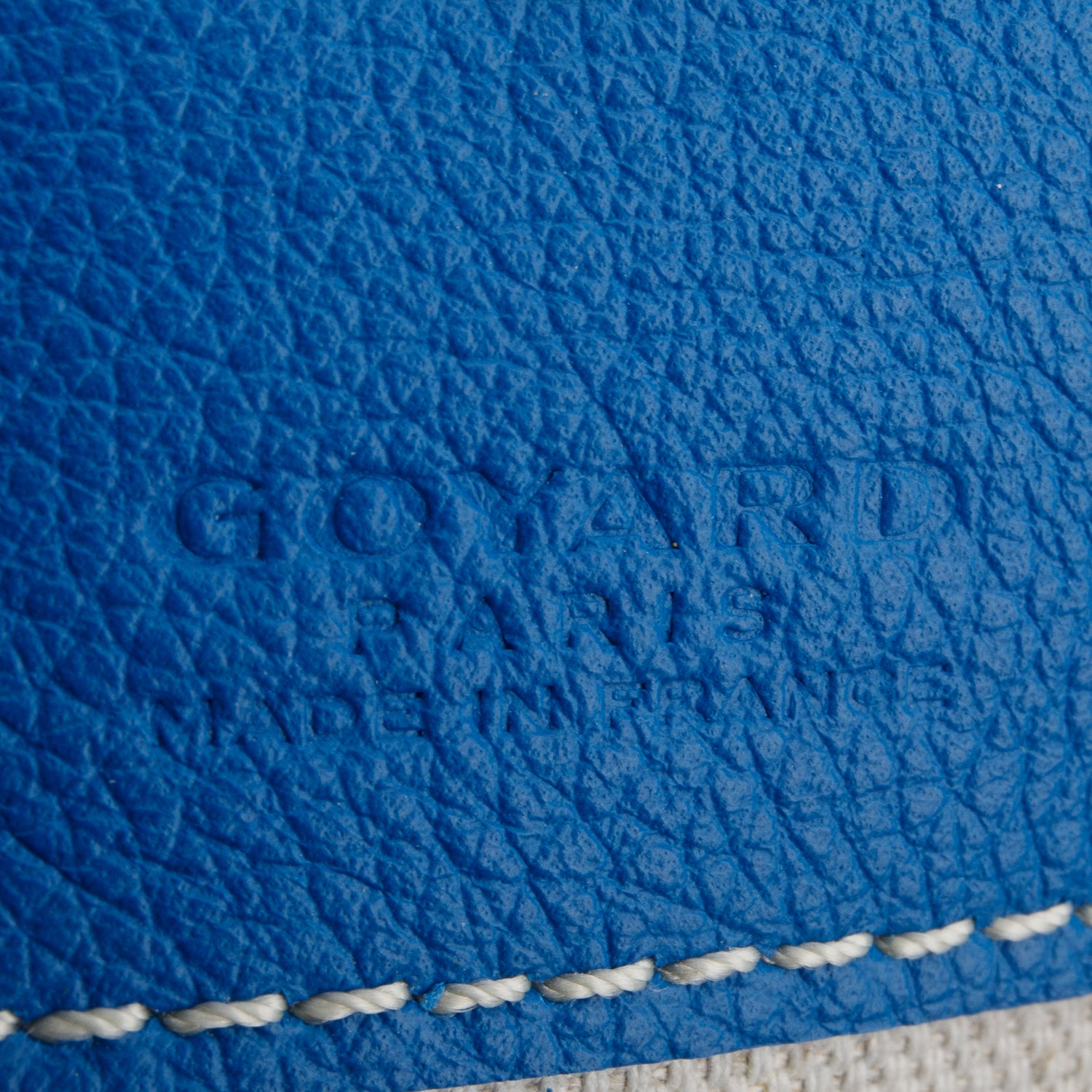 Goyard 2024 Blue Goyardine Saint Louis PM w/ Pouch