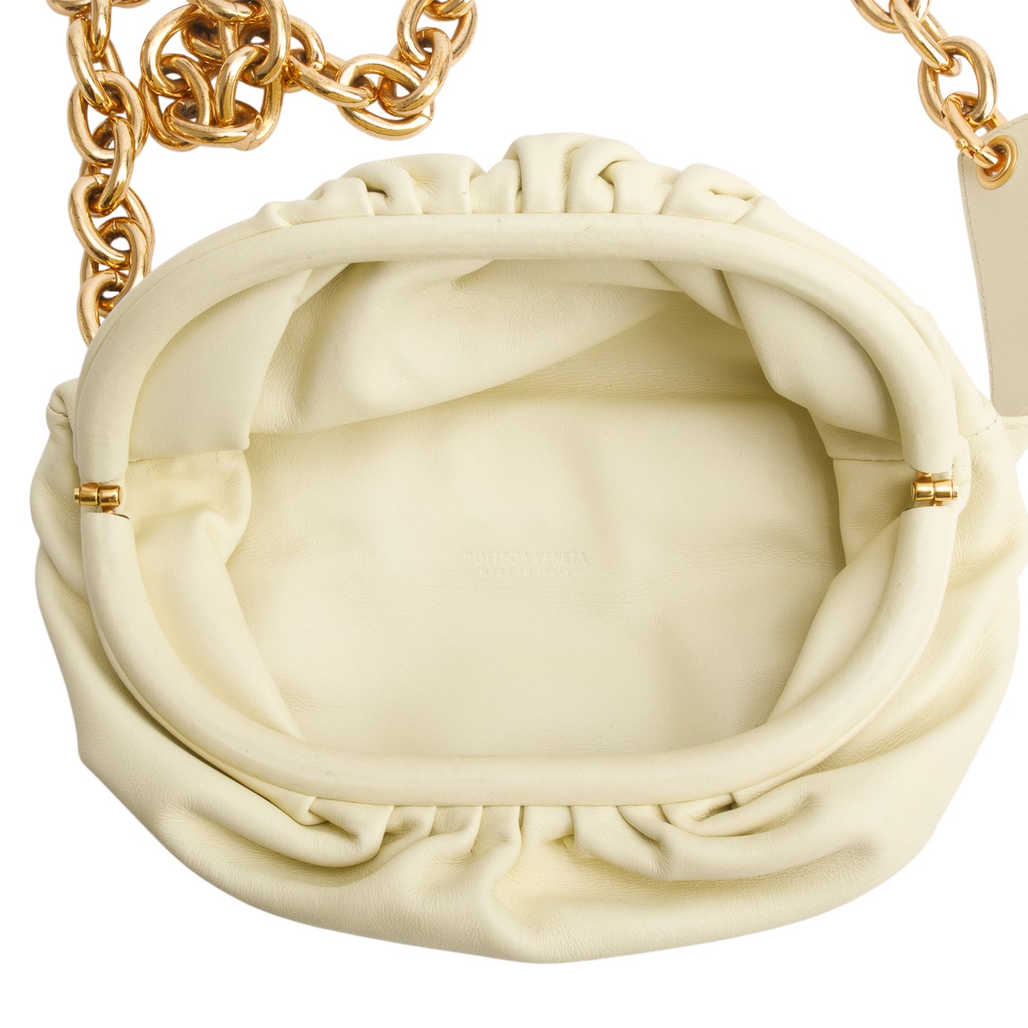 Bottega Green Nappa The Belt Chain Pouch