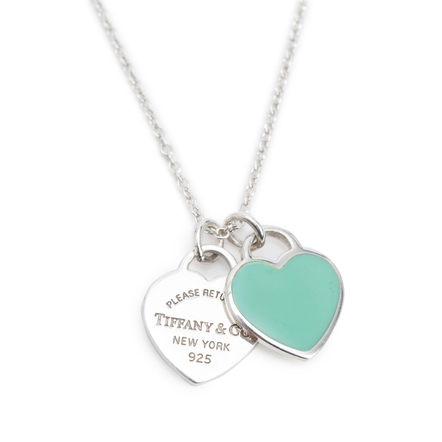 Tiffany & Co. Return to Tiffany Mini Double Heart Tag Pendant