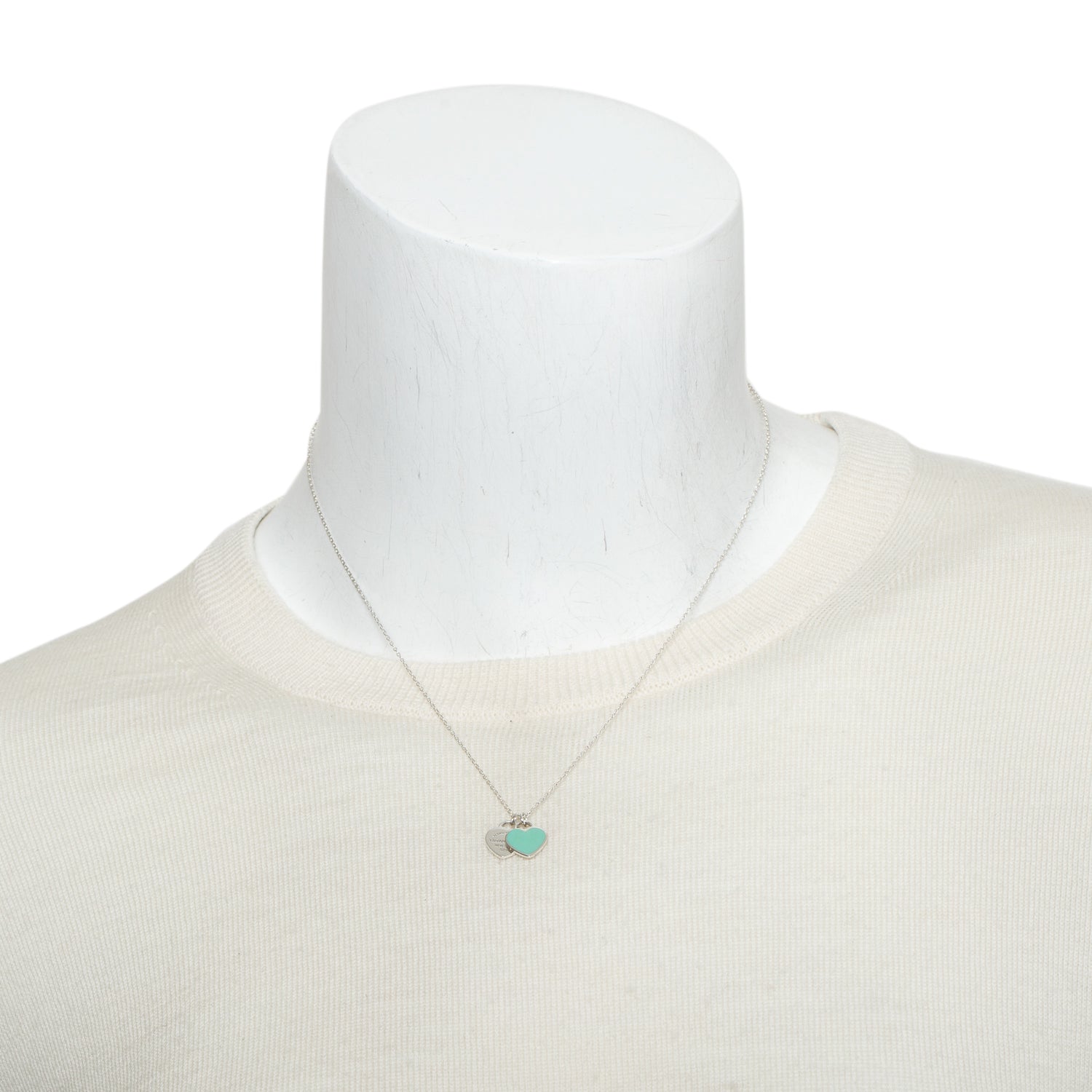 Tiffany & Co. Return to Tiffany Mini Double Heart Tag Pendant