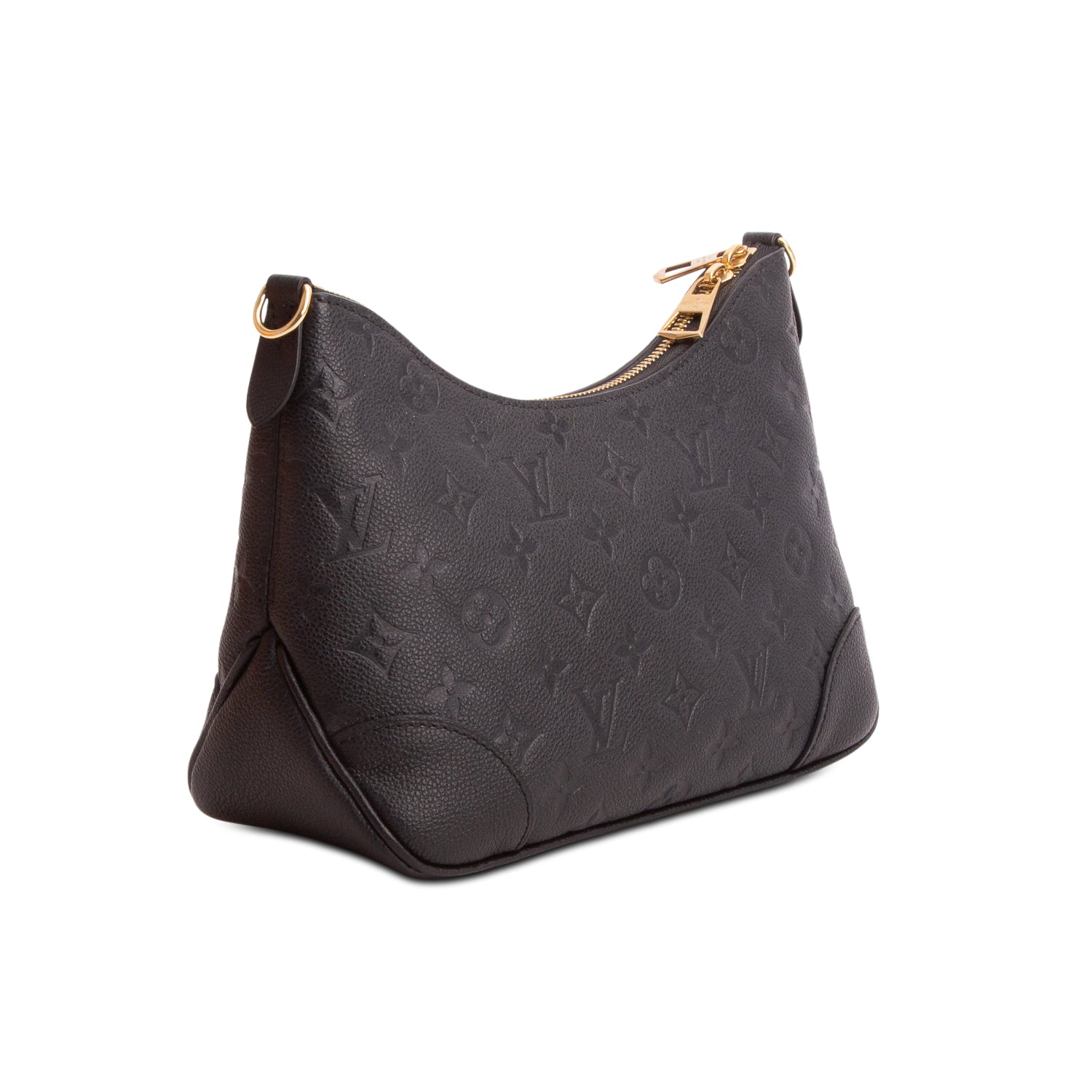 Louis Vuitton 2026 Black Monogram Empreinte Boulogne PM w/ Box, Straps & Receipt