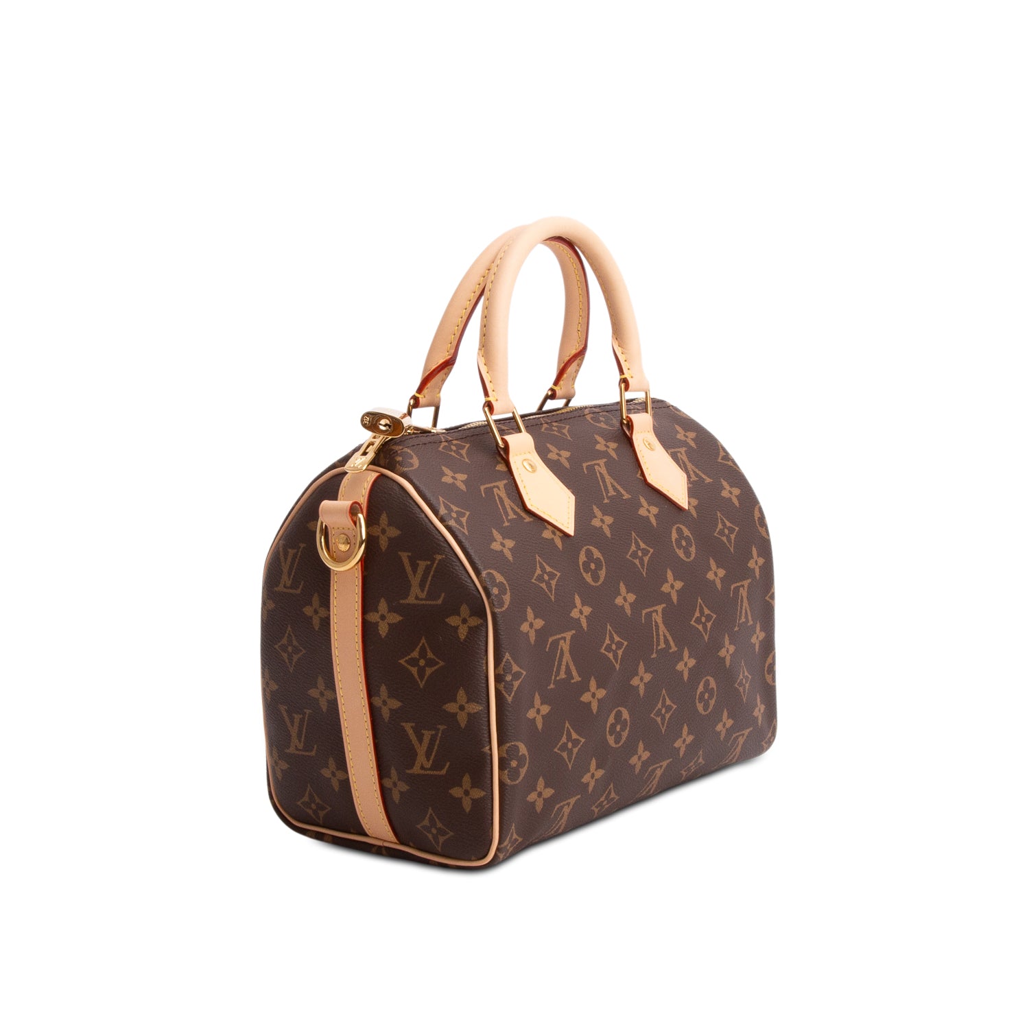 Louis Vuitton Monogram Speedy Bandouliere 25 w/ Strap & Box