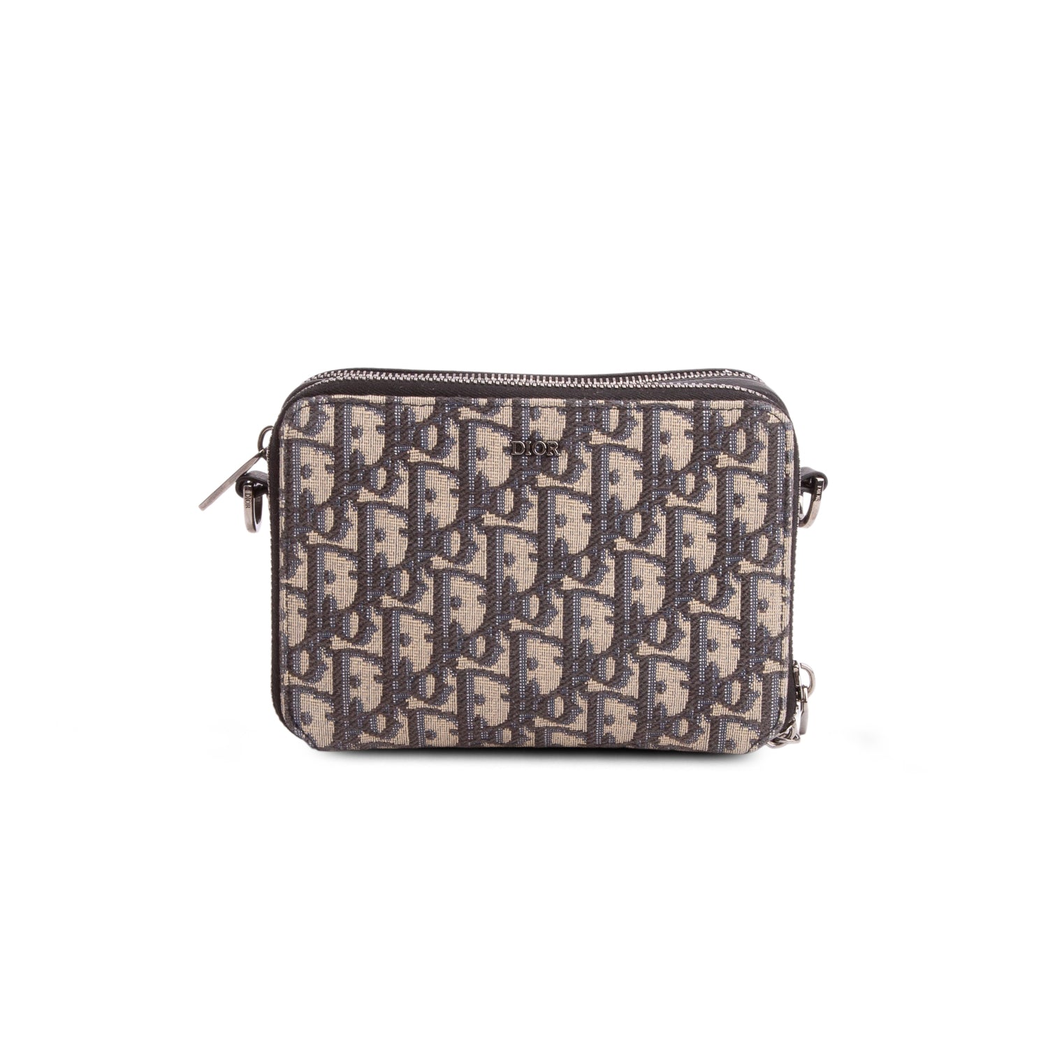 Christian Dior 2022 Oblique Jacquard Zipped Pouch
