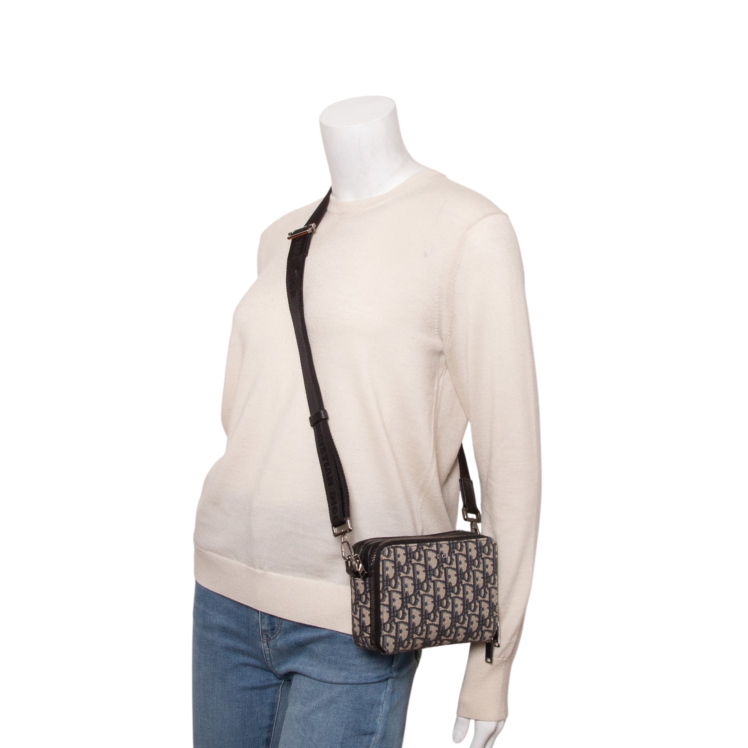 Christian Dior 2022 Oblique Jacquard Zipped Pouch