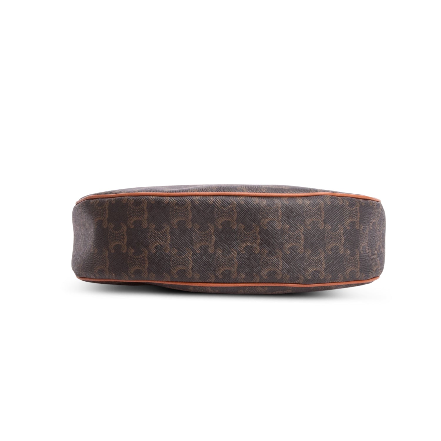 Celine 2020 Brown Triomphe Canvas and Calfskin Ava Shoulder Bag