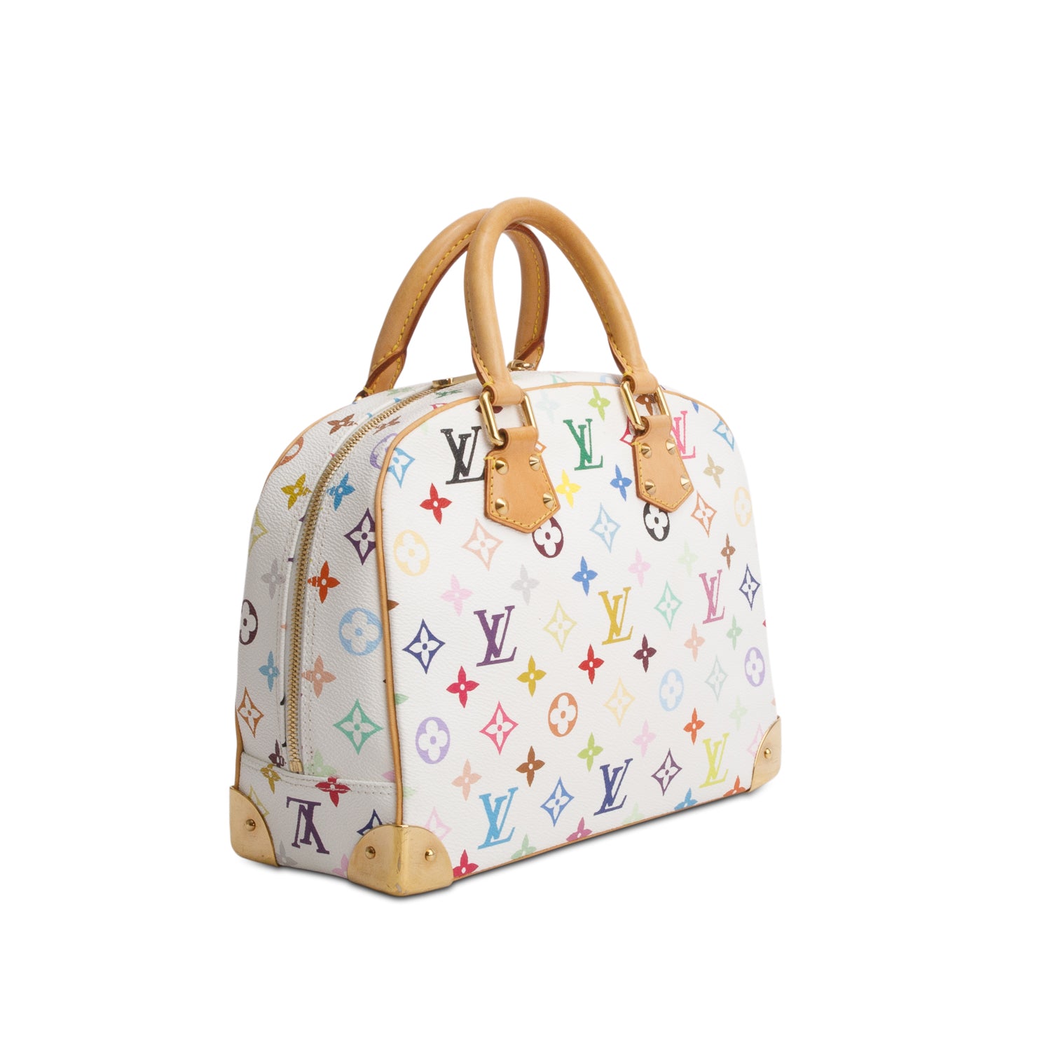 Louis Vuitton White Monogram Multicolor Trouville