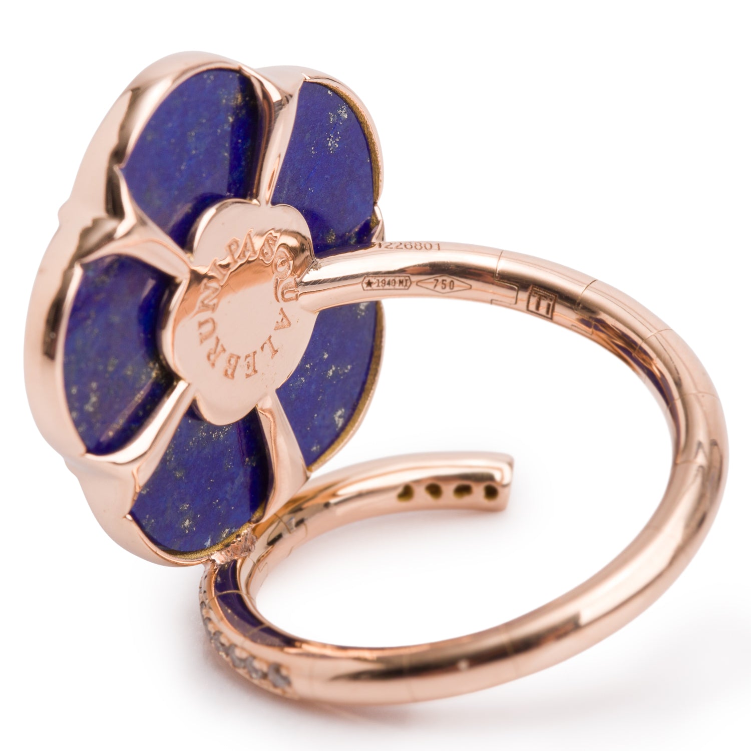 Pasquale Bruni 18k Yellow Gold Chalcedony & Diamond Petit Joli Rose Ring, Size 6.25