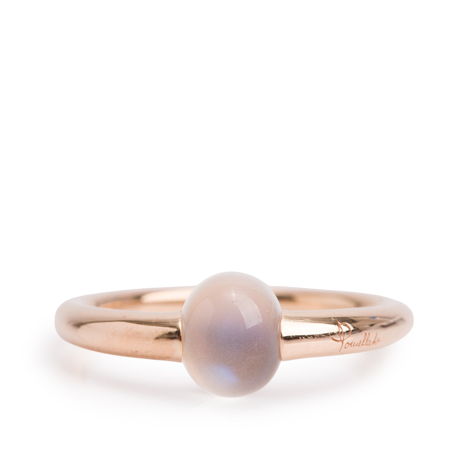 Pomellato 18k Yellow Gold Moonstone Rino Ring, Size 5.25