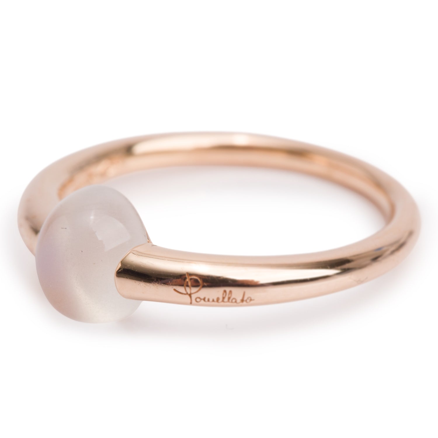 Pomellato 18k Yellow Gold Moonstone Rino Ring, Size 5.25