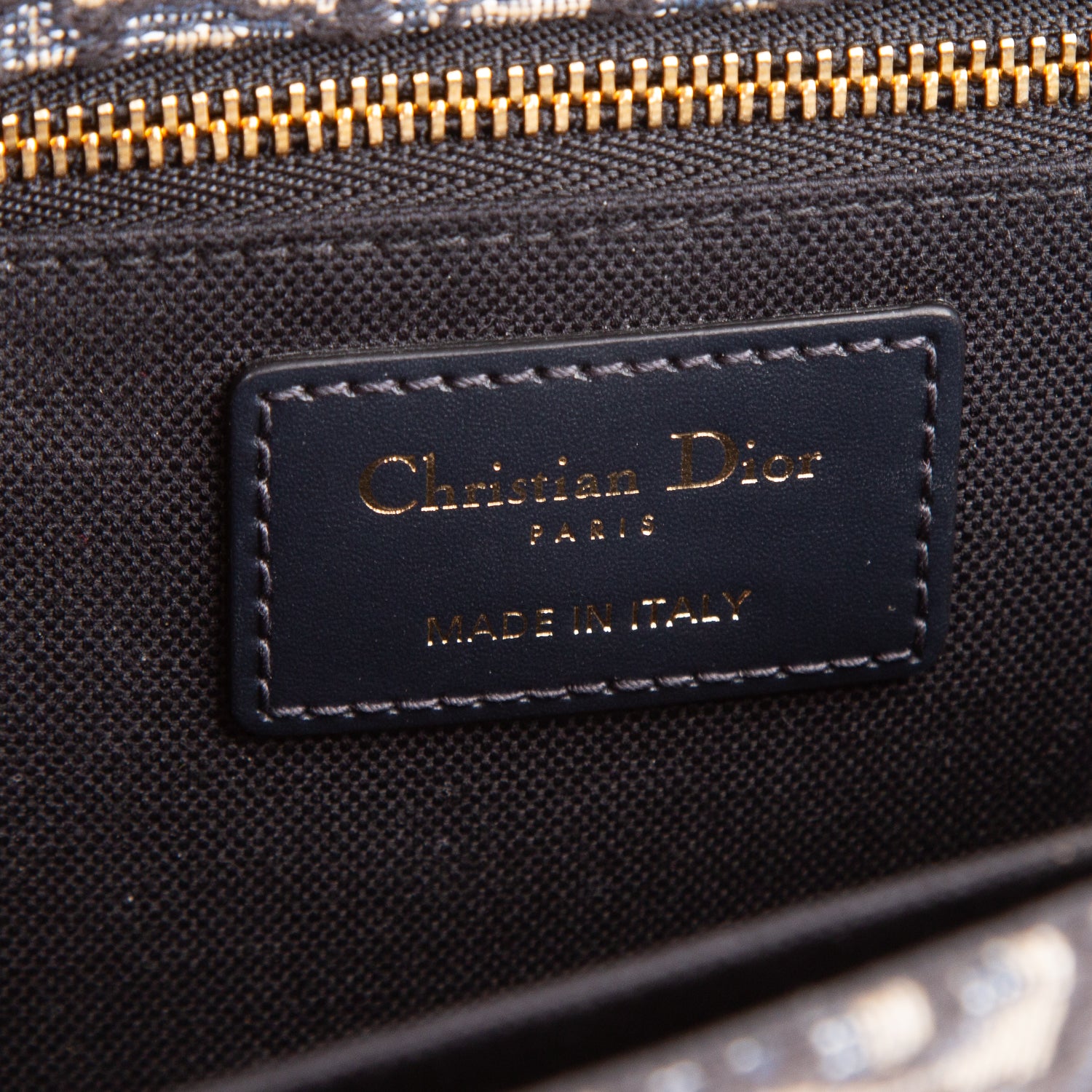Christian Dior 2022 Navy Oblique 30 Montaigne Flap Bag w/ Box & Authenticity Card