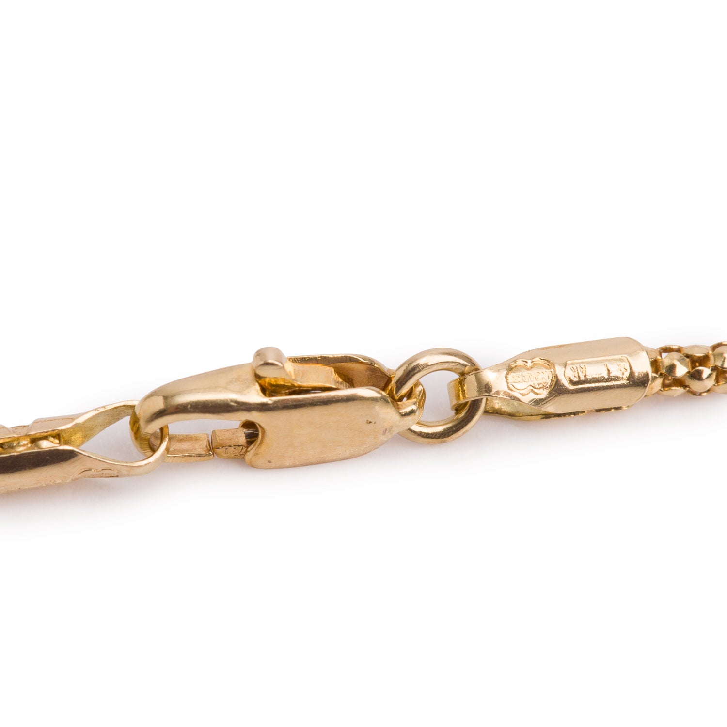 18k Yellow Gold Pave Diamond Pendant Necklace