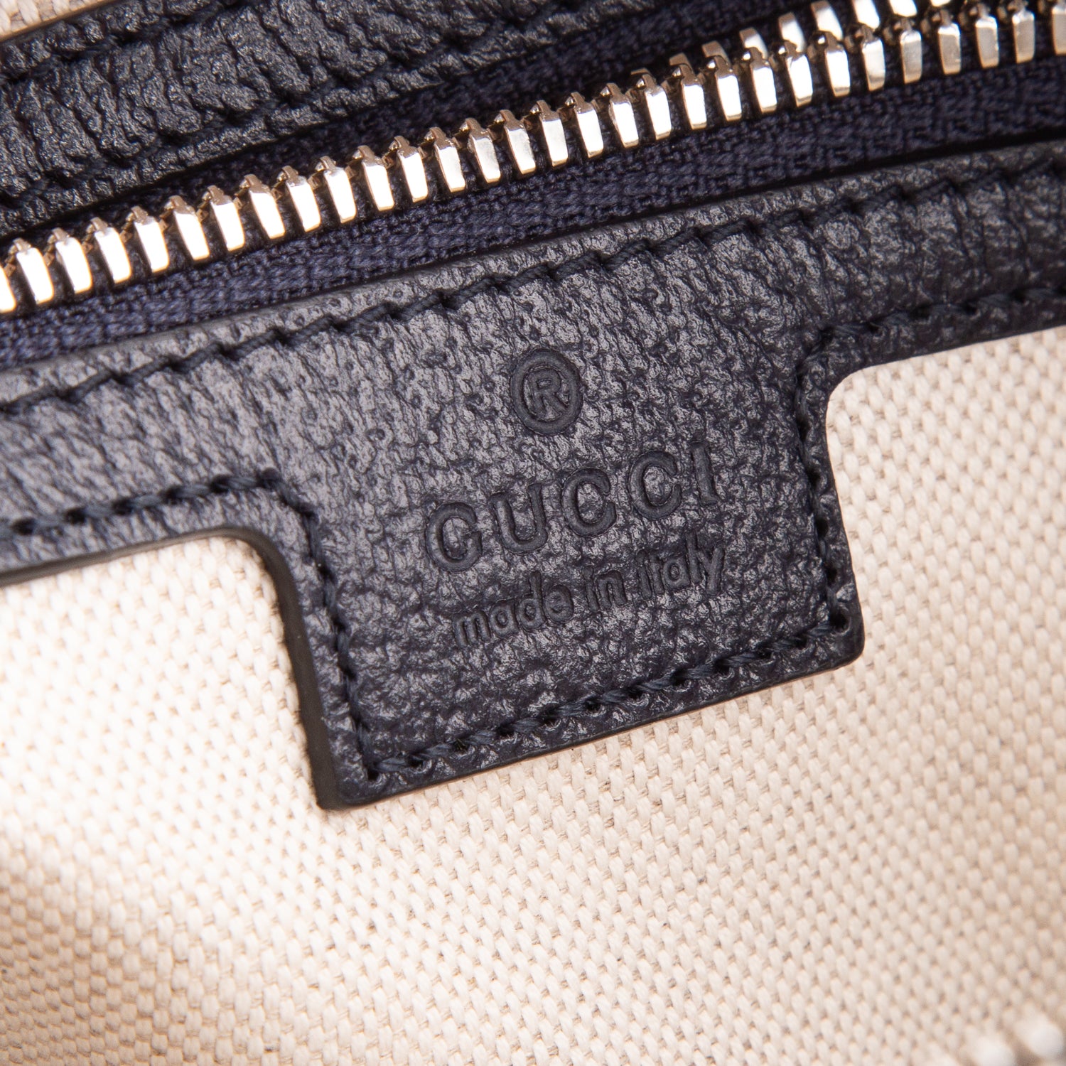 Gucci Navy GG Supreme Monogram Web Small Ophidia Messenger Bag