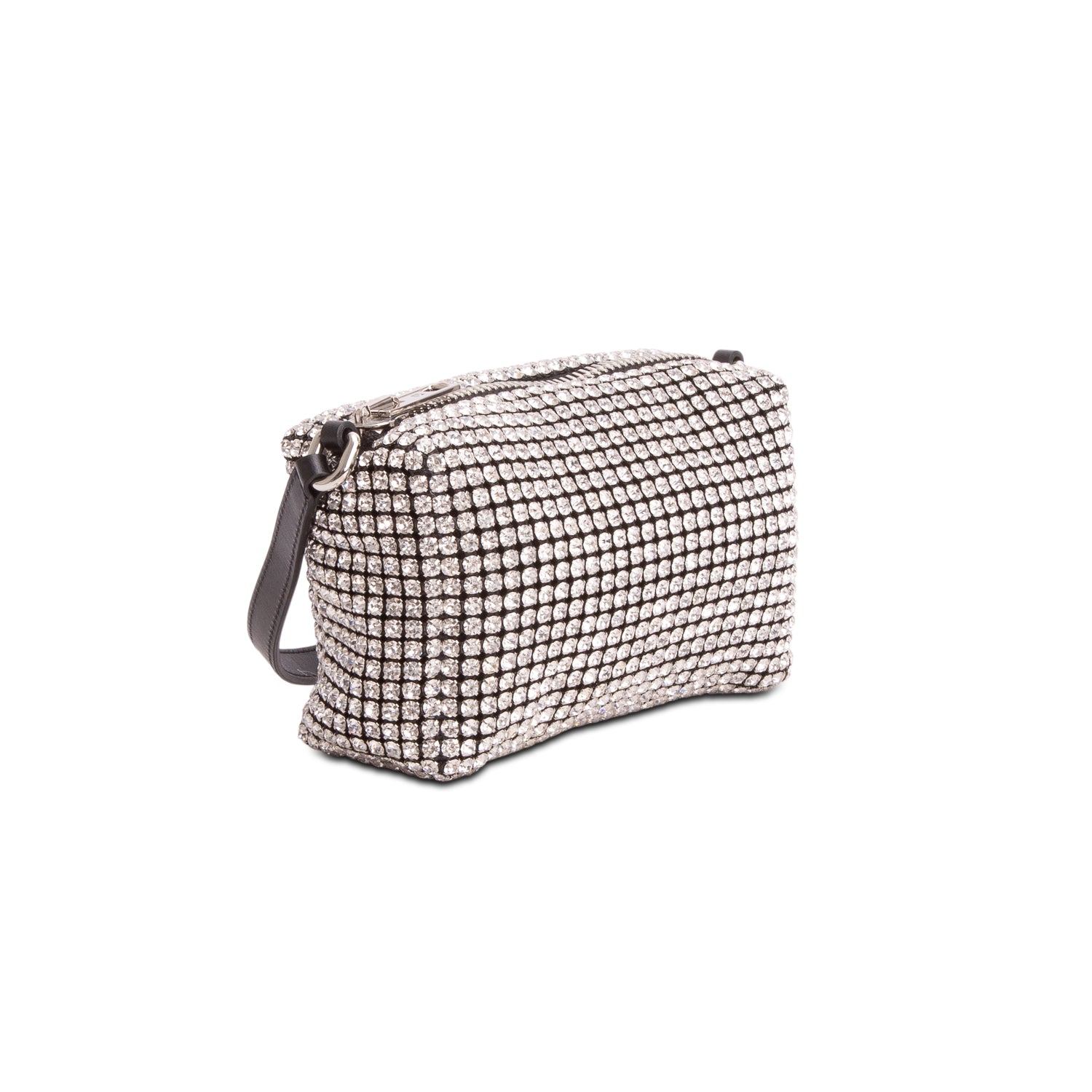 Alexander Wang Black Crystal Mesh Heiress Pouch