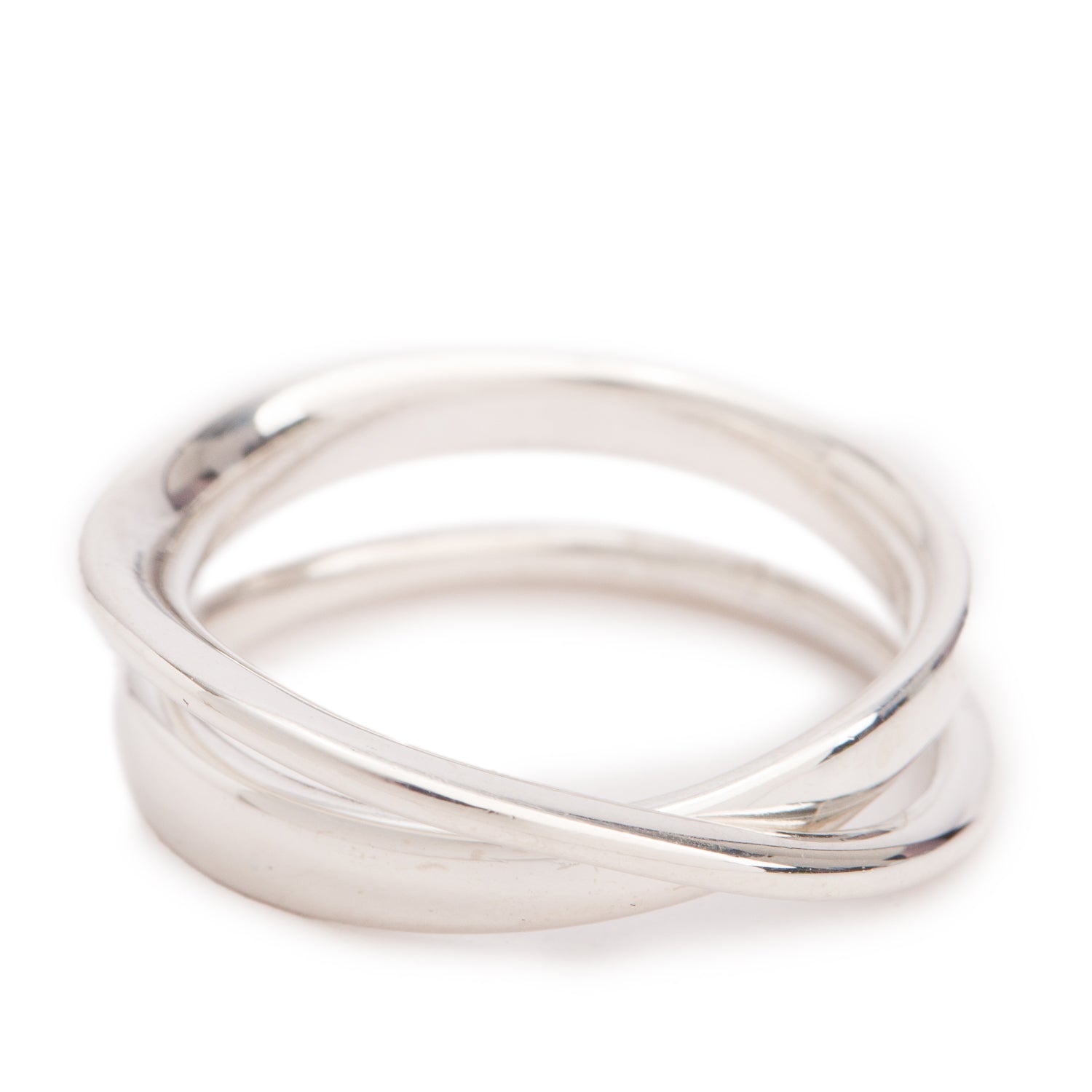 Georg Jensen Sterling Silver No. 369 Mobius Ring, Size 6.75 w/ Box
